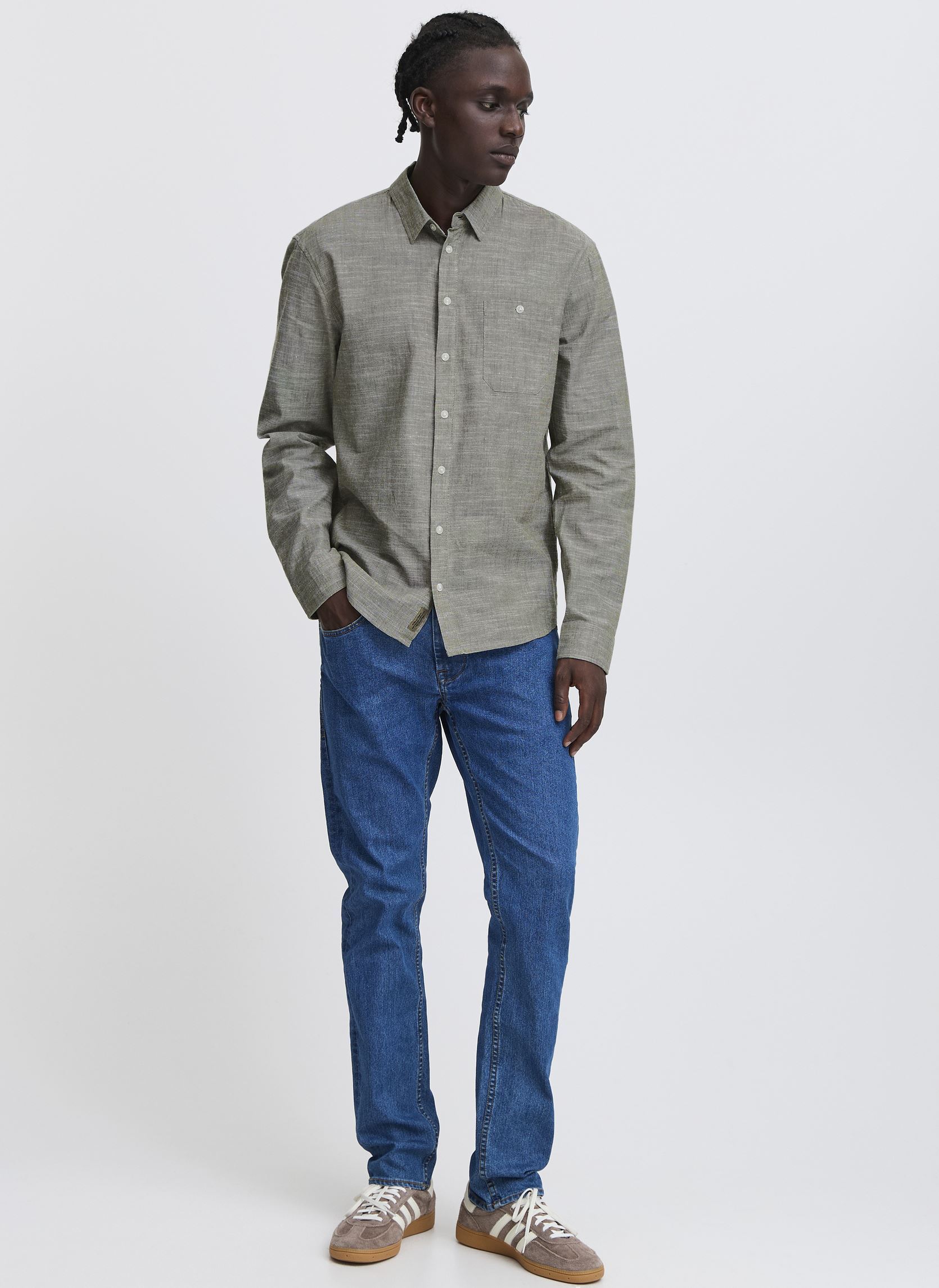 Hemden BHALDO Shirt herren grün Blend Hemden BHALDO Shirt herren grün OLIVE NIGHT