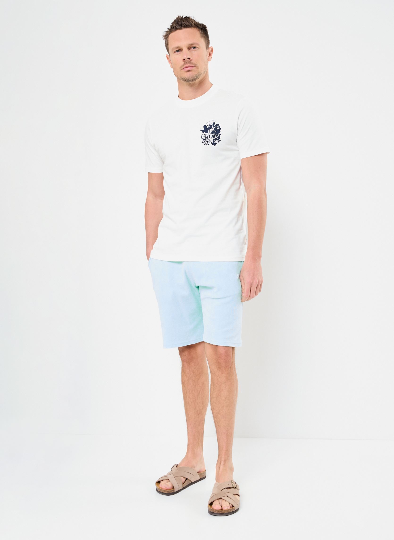 Kurzarm-T-Shirts BHJAFON tee herren weiß Blend Kurzarm-T-Shirts BHJAFON tee herren weiß SNOW WHITE