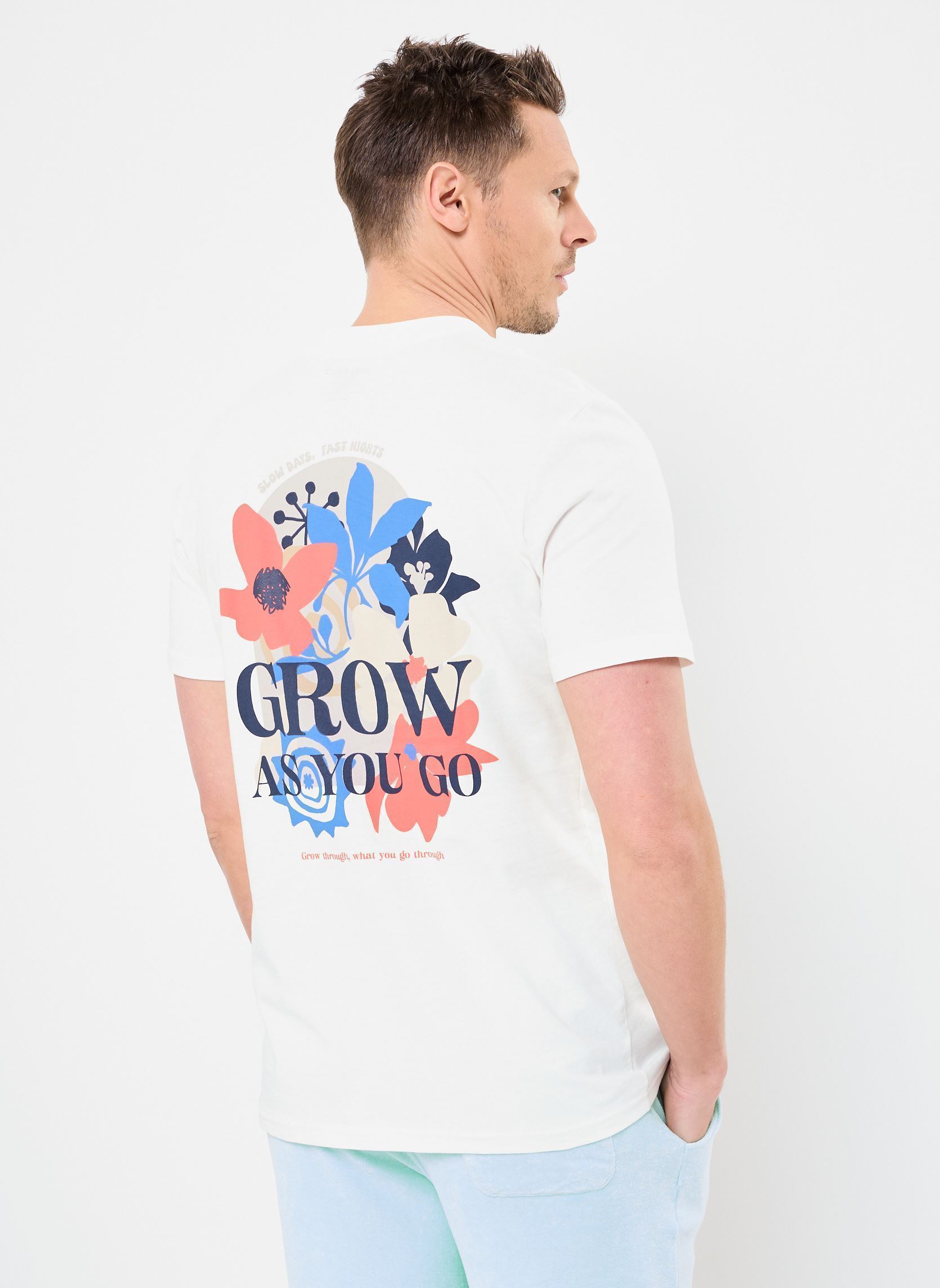Kurzarm-T-Shirts BHJAFON tee herren weiß Blend Kurzarm-T-Shirts BHJAFON tee herren weiß SNOW WHITE