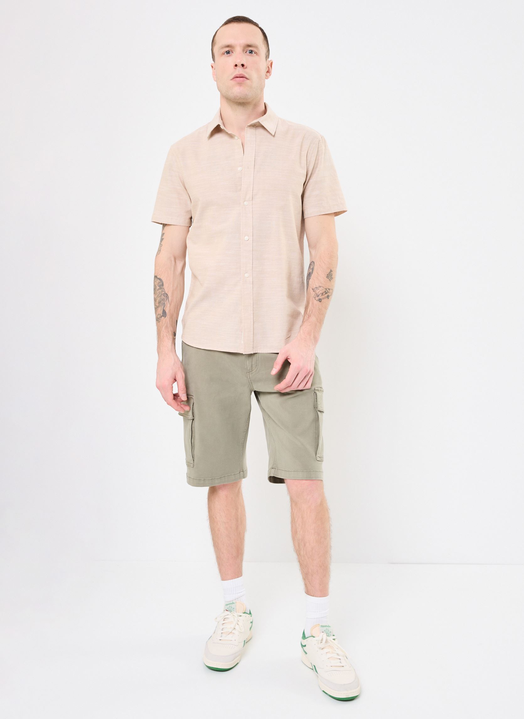 Hemden BHALFIE Shirt herren beige Blend Hemden BHALFIE Shirt herren beige CORNSTALK