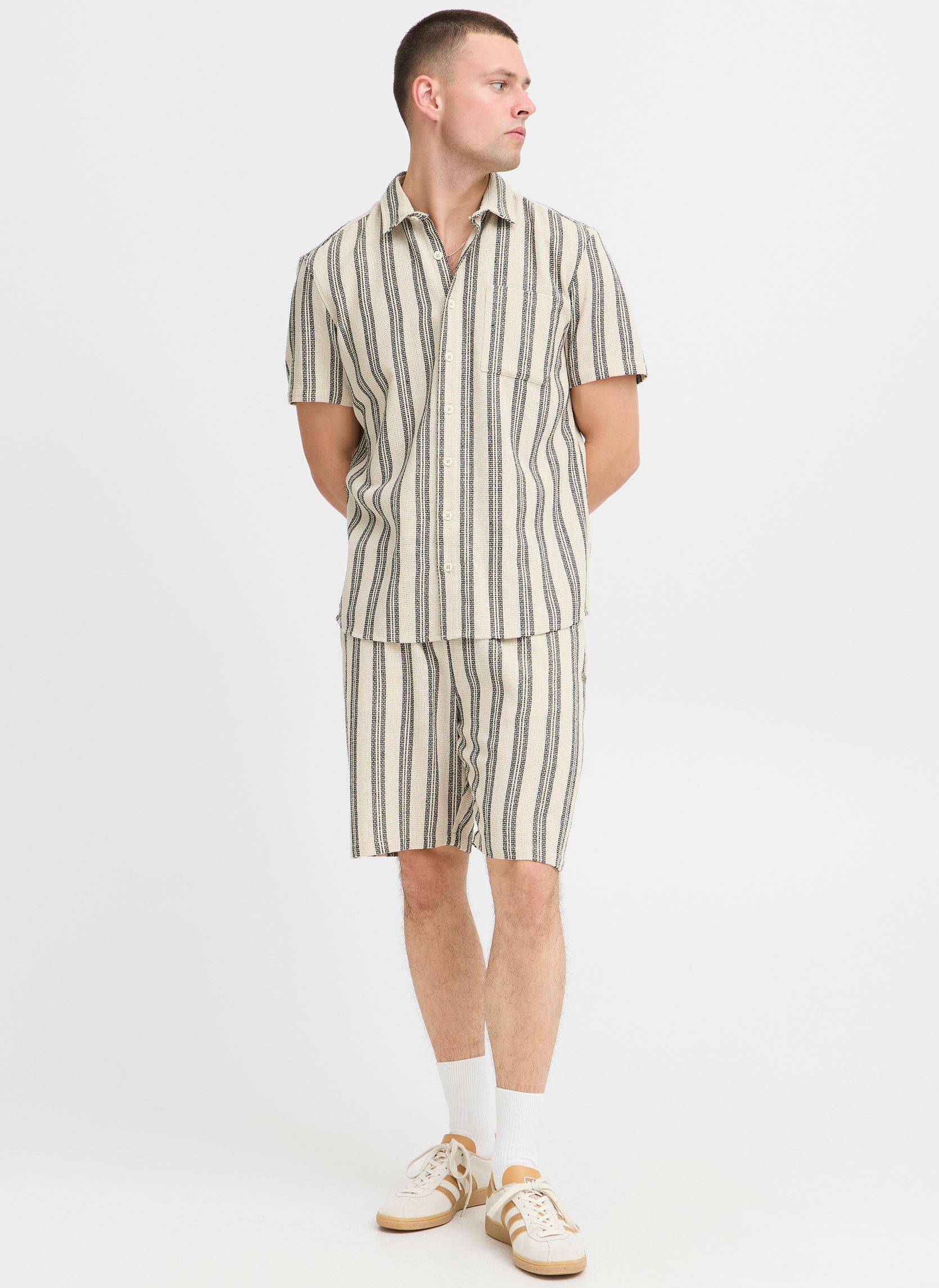 Chemises BHANDI Shirt homme beige Blend Chemises BHANDI Shirt homme beige BLEACHED SAND