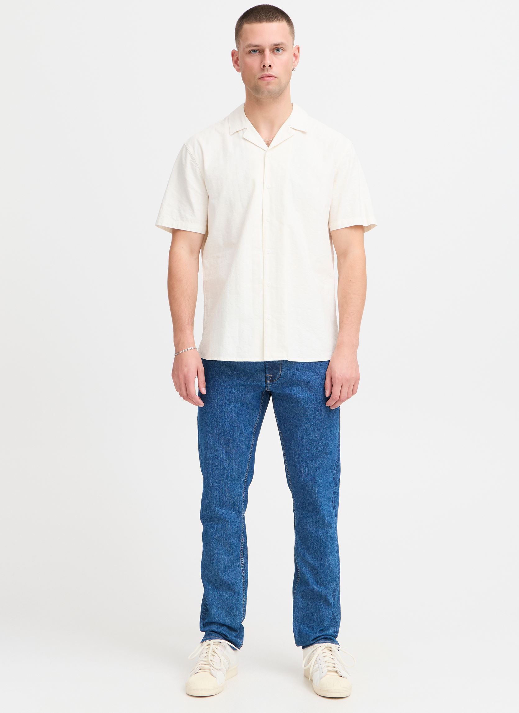 Chemises BHANTE Shirt homme blanc Blend Chemises BHANTE Shirt homme blanc SNOW WHITE