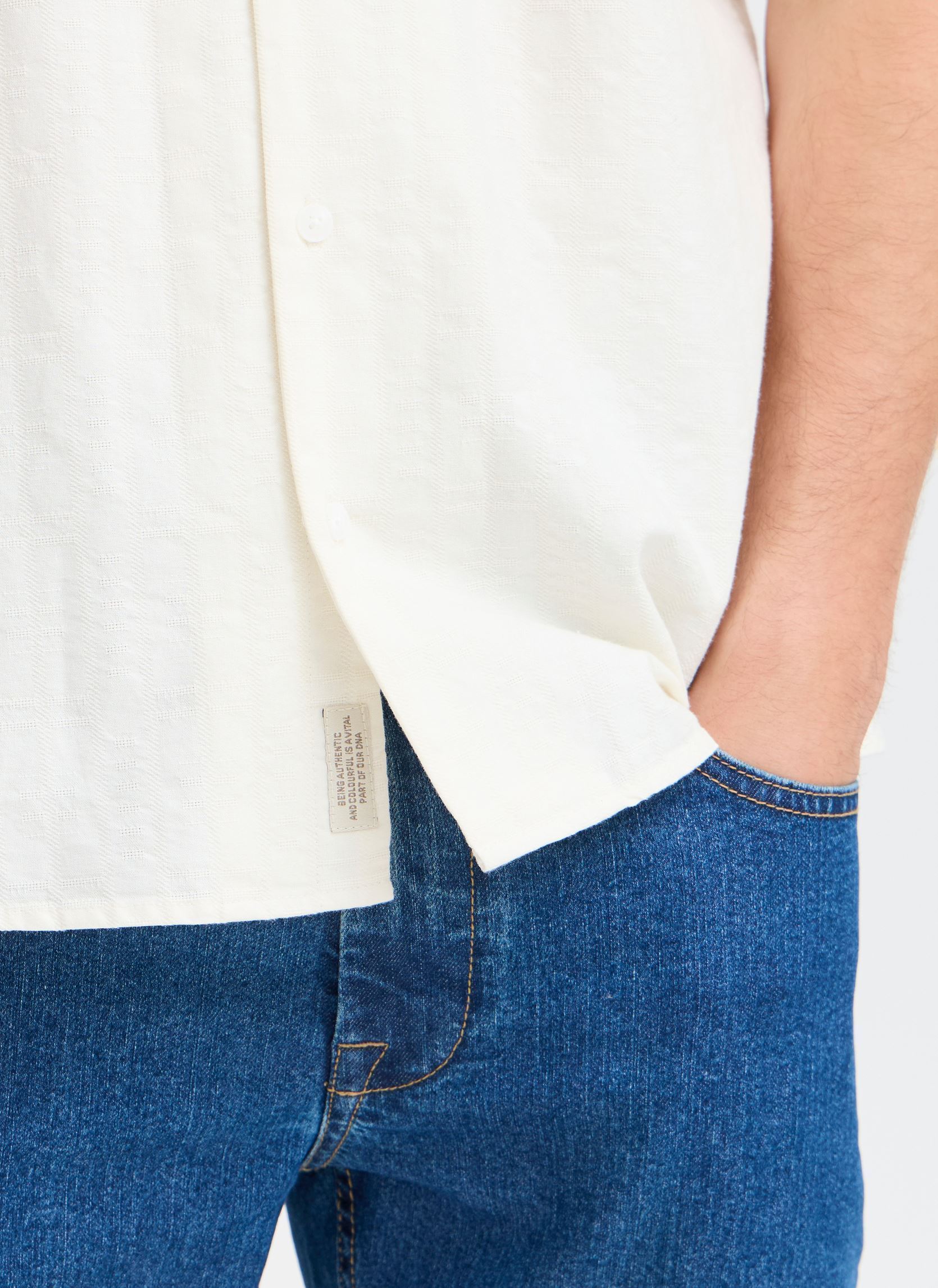 Chemises BHANTE Shirt homme blanc Blend Chemises BHANTE Shirt homme blanc SNOW WHITE