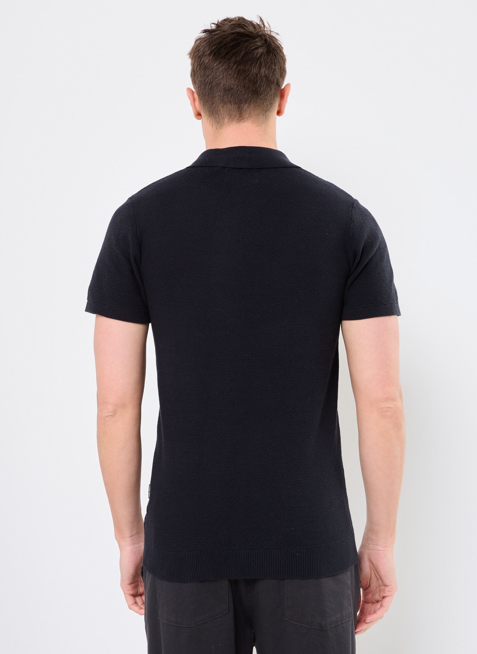 Polos manches courtes BHALK Polo knit homme noir Blend Polos manches courtes BHALK Polo knit homme noir BLACK