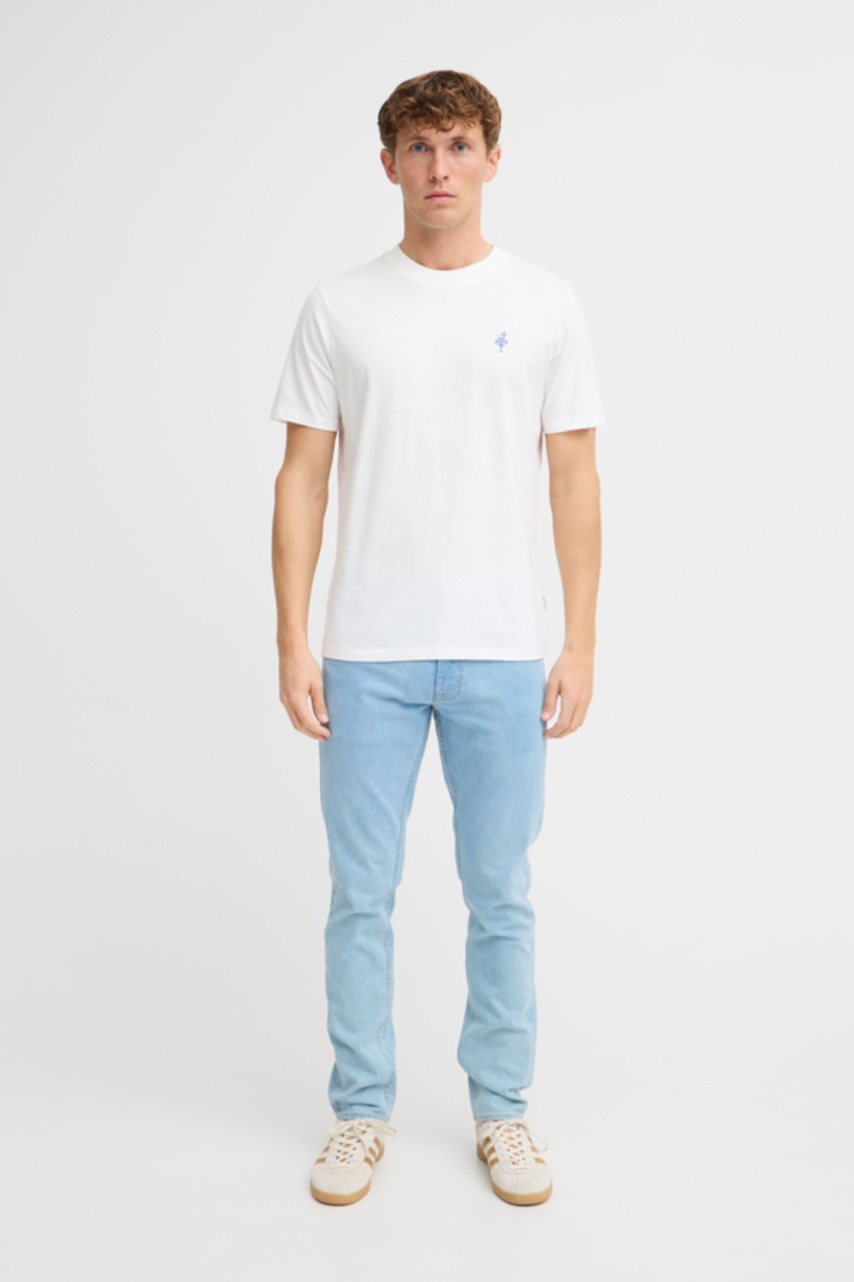 Kurzarm-T-Shirts BHJAKE tee herren weiß Blend Kurzarm-T-Shirts BHJAKE tee herren weiß SNOW WHITE