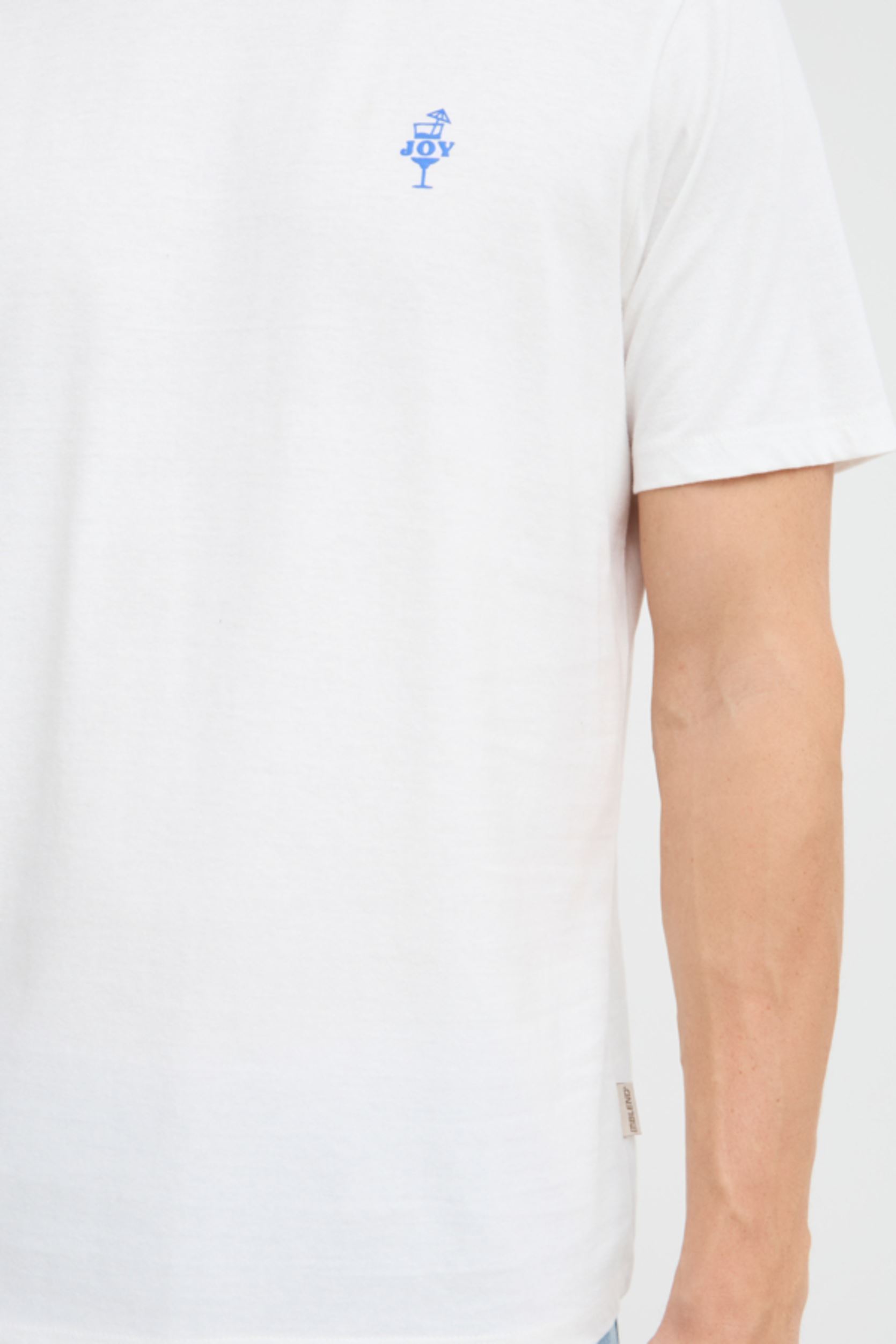 Kurzarm-T-Shirts BHJAKE tee herren weiß Blend Kurzarm-T-Shirts BHJAKE tee herren weiß SNOW WHITE