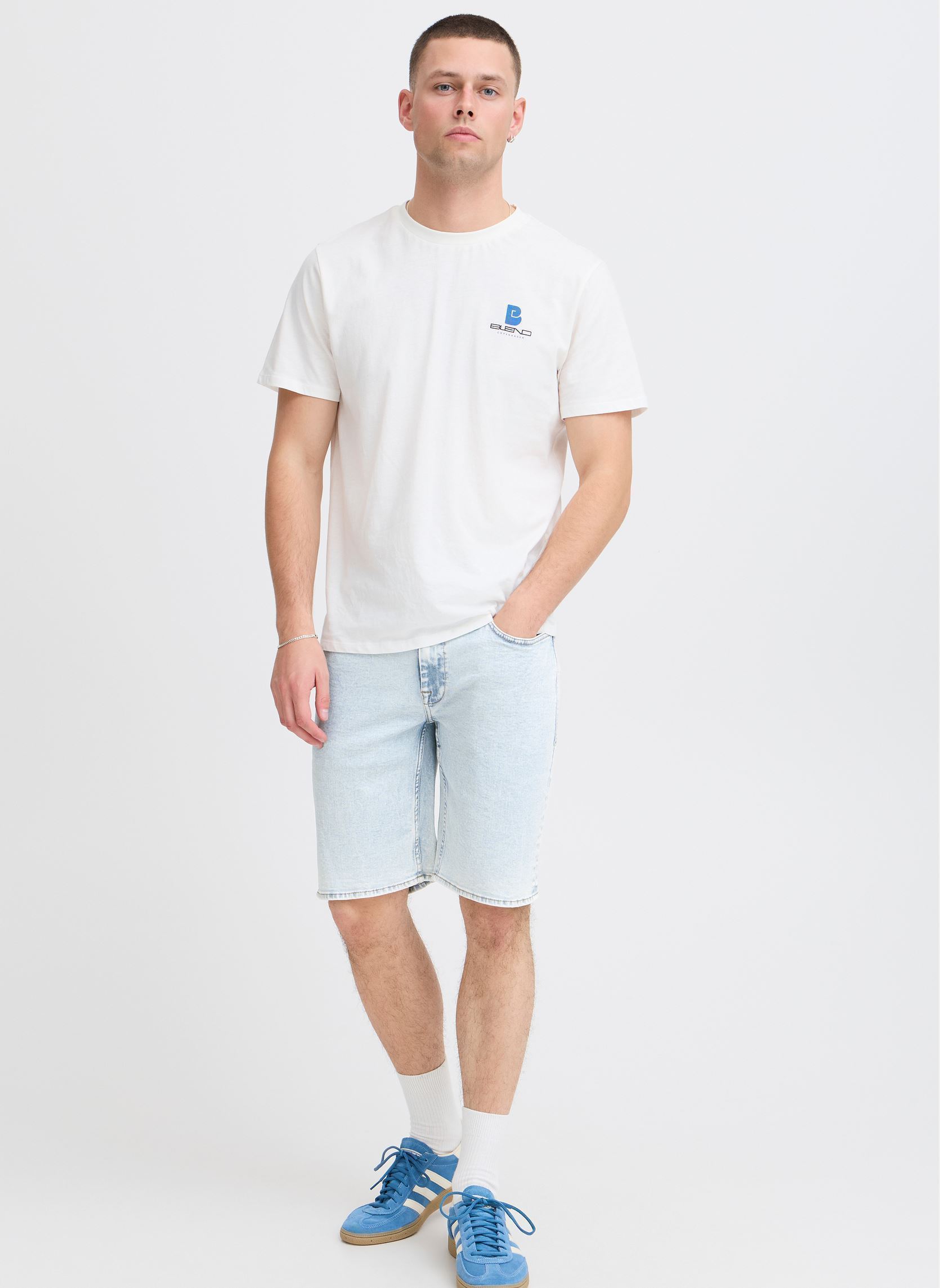 Shorts en jean BHTwister denimshorts homme bleu Blend Shorts en jean BHTwister denimshorts homme bleu DENIM BLEACH BLUE