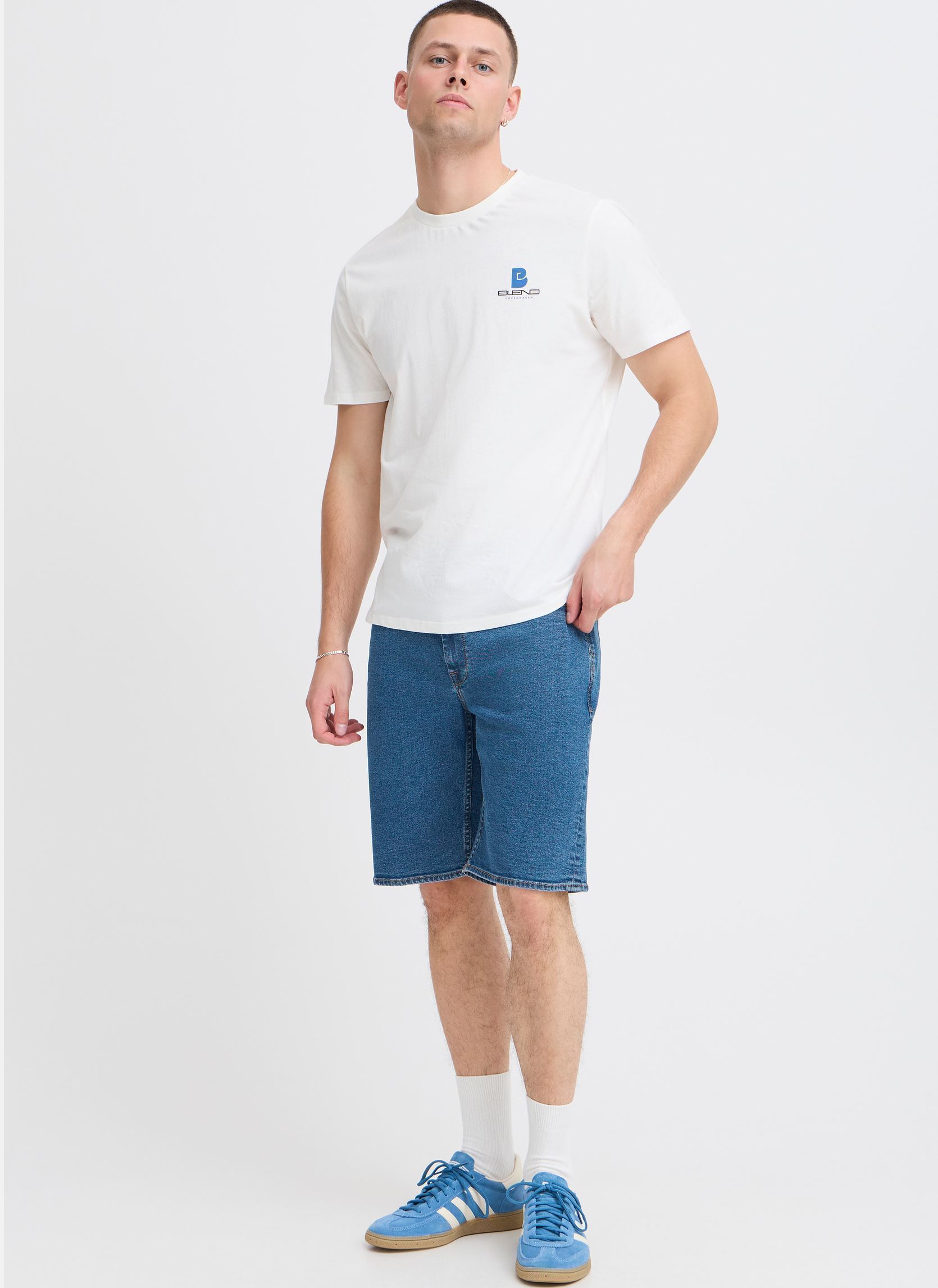Shorts en jean BHTwister denimshorts homme bleu Blend Shorts en jean BHTwister denimshorts homme bleu DENIM MIDDLE BLUE