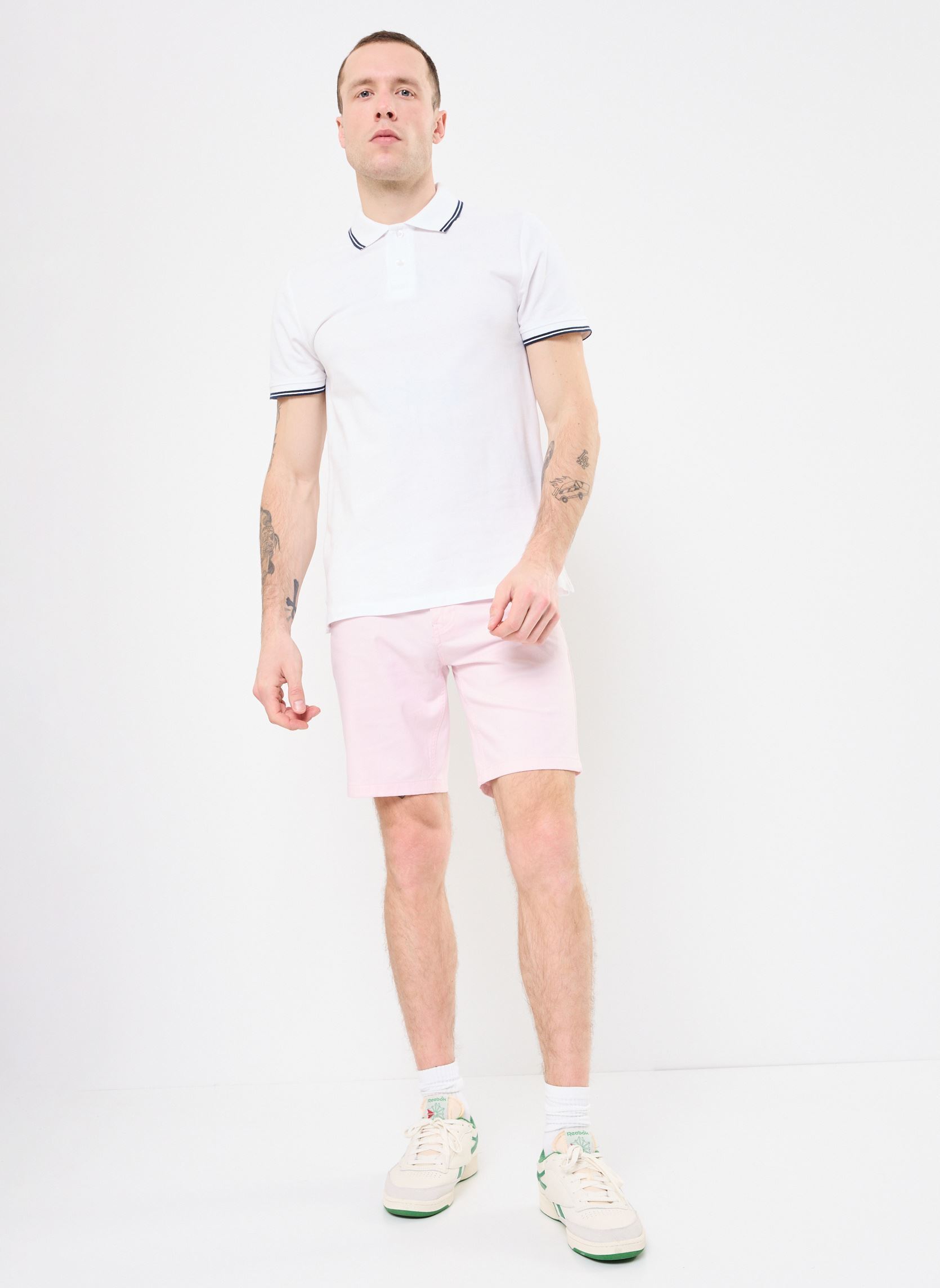 Bermuda's BHEDNAN twill shorts heren roze Blend Bermuda's BHEDNAN twill shorts heren roze CHALK PINK