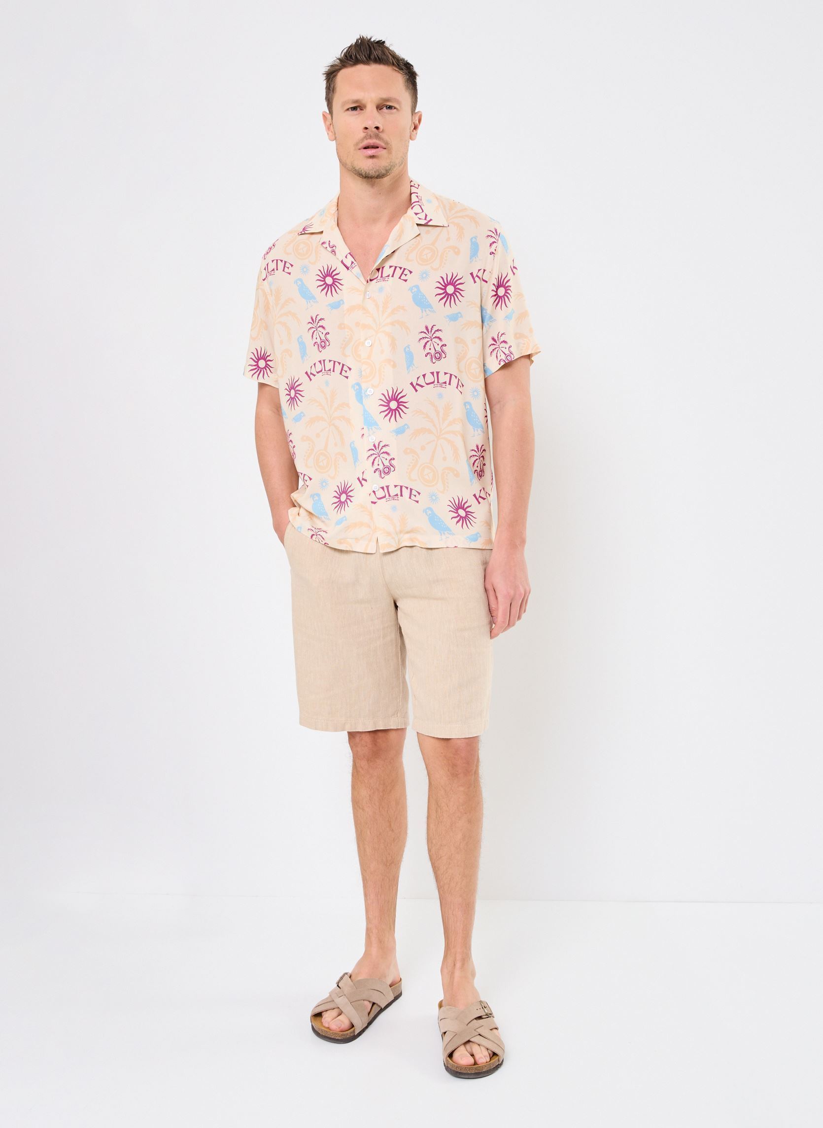 Bermuda-Shorts BHMORGAN Shorts herren beige Blend Bermuda-Shorts BHMORGAN Shorts herren beige BLEACHED SAND