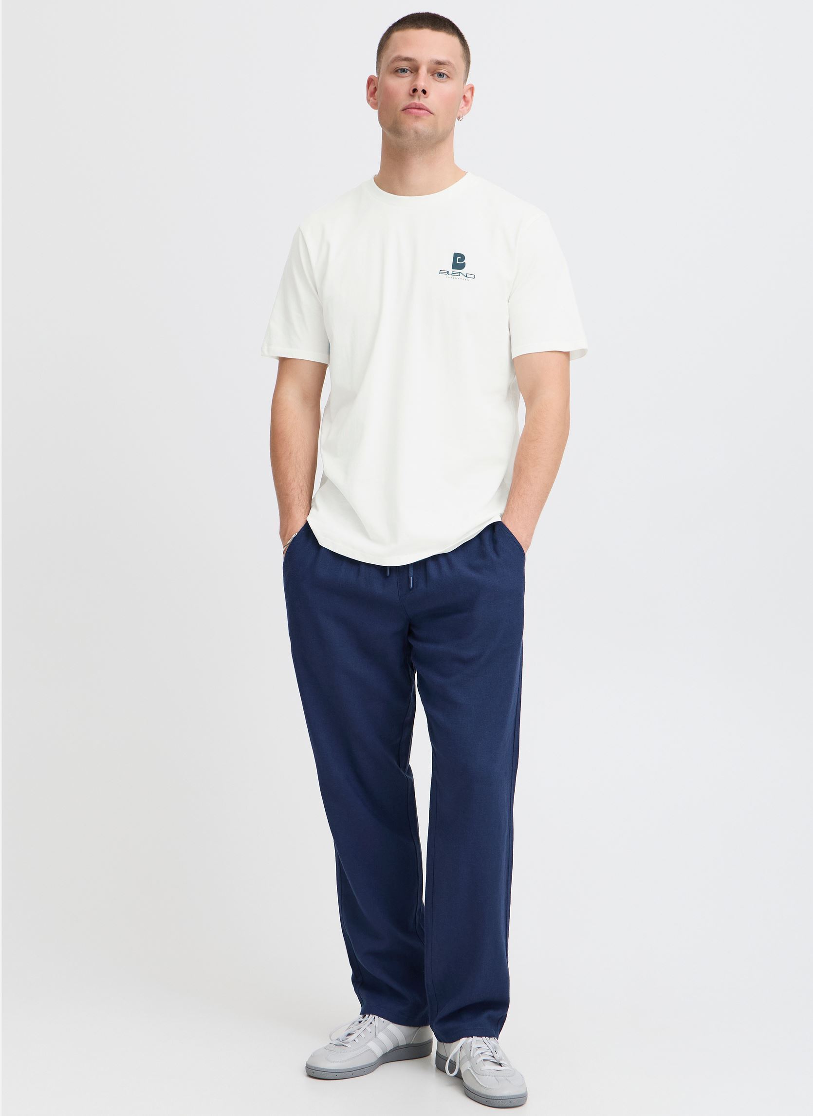 Tee-shirts manches courtes BHEMMERT print tee homme bleu Blend Tee-shirts manches courtes BHEMMERT print tee homme bleu DRESS BLUES