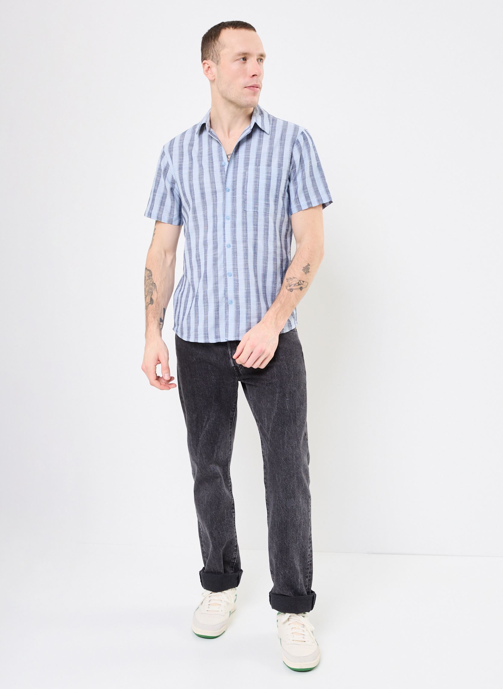 Chemises BHARUN Shirt homme bleu Blend Chemises BHARUN Shirt homme bleu BLUE BELL