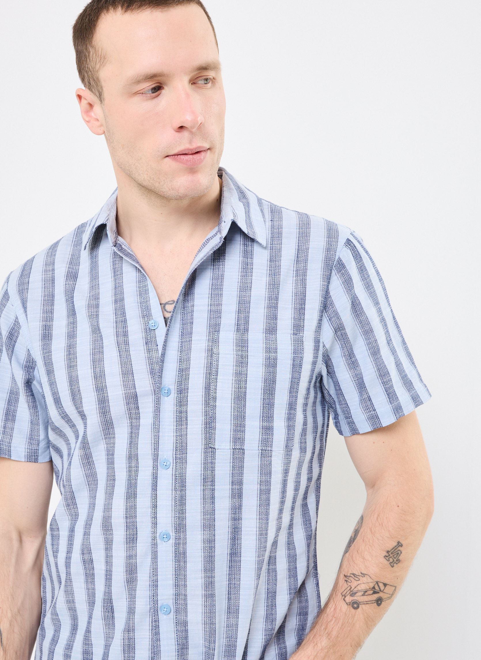 Chemises BHARUN Shirt homme bleu Blend Chemises BHARUN Shirt homme bleu BLUE BELL