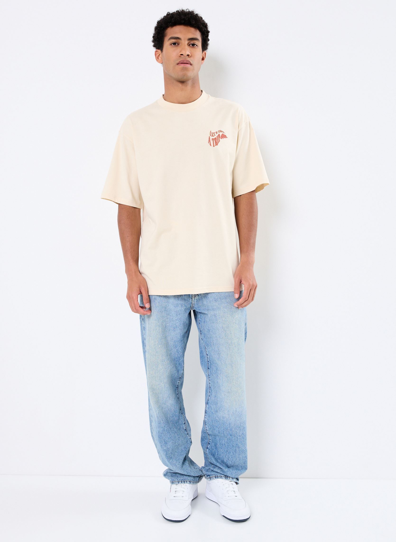 Tee-shirts manches courtes BHJEHON tee homme beige Blend Tee-shirts manches courtes BHJEHON tee homme beige BLEACHED SAND