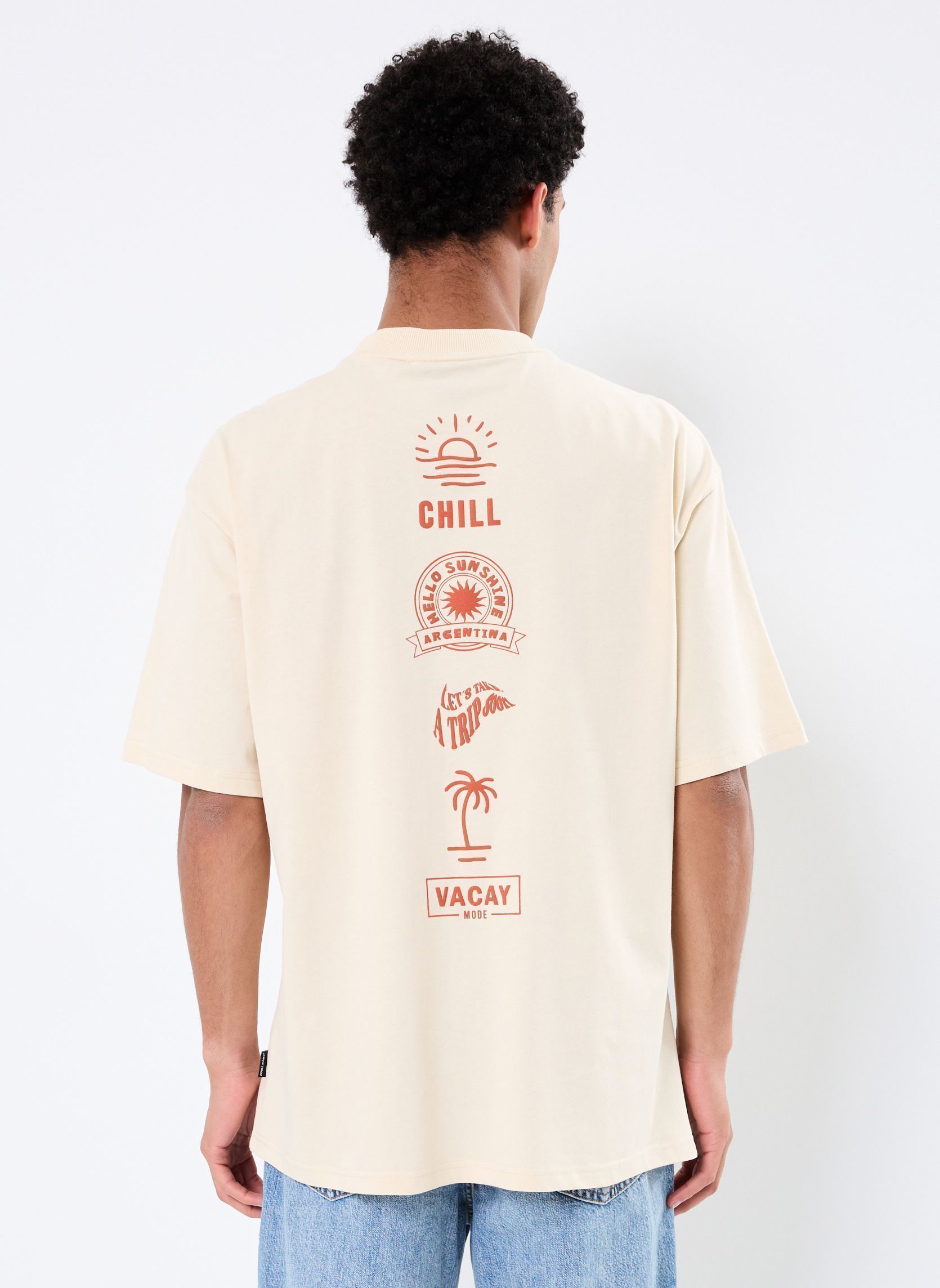 Tee-shirts manches courtes BHJEHON tee homme beige Blend Tee-shirts manches courtes BHJEHON tee homme beige BLEACHED SAND