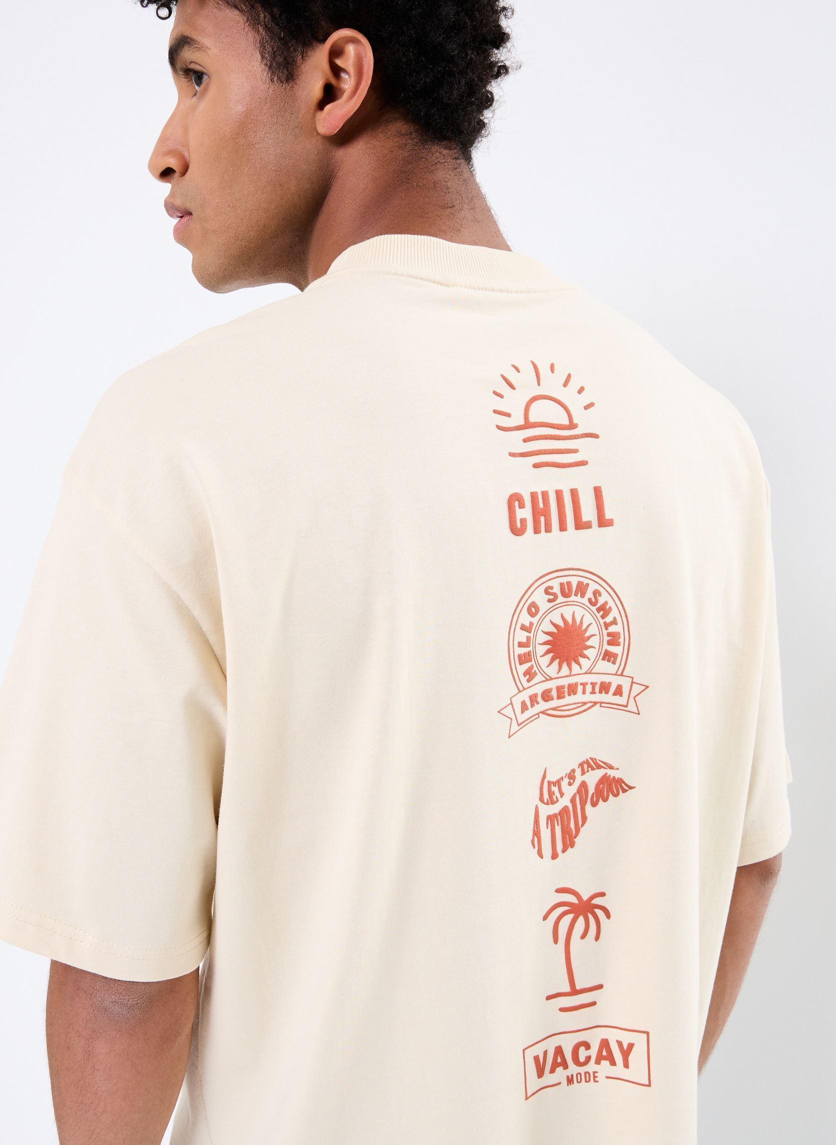 Tee-shirts manches courtes BHJEHON tee homme beige Blend Tee-shirts manches courtes BHJEHON tee homme beige BLEACHED SAND