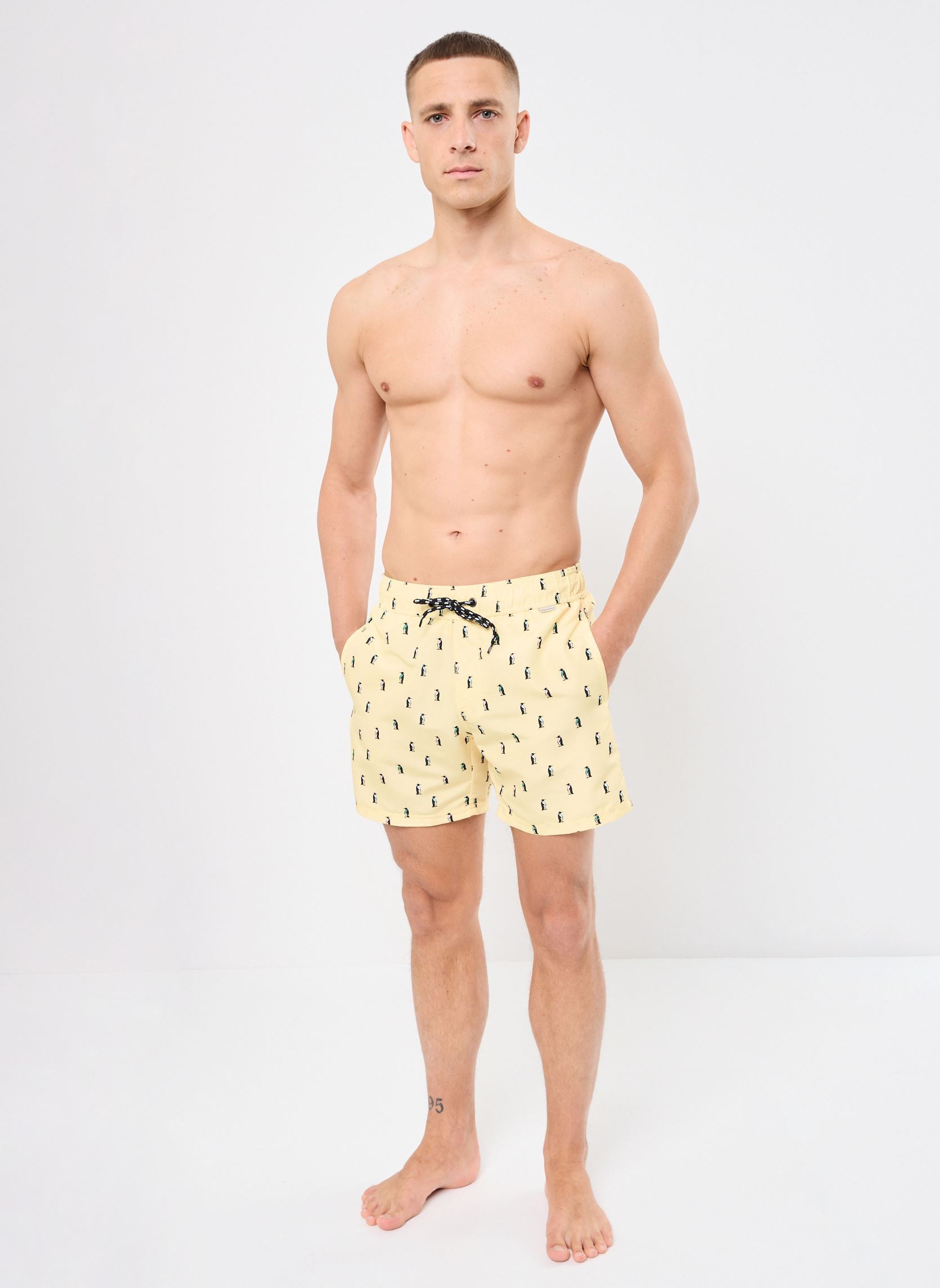 Shorts de bain BHROBART Swimwear homme jaune Blend Shorts de bain BHROBART Swimwear homme jaune POPCORN