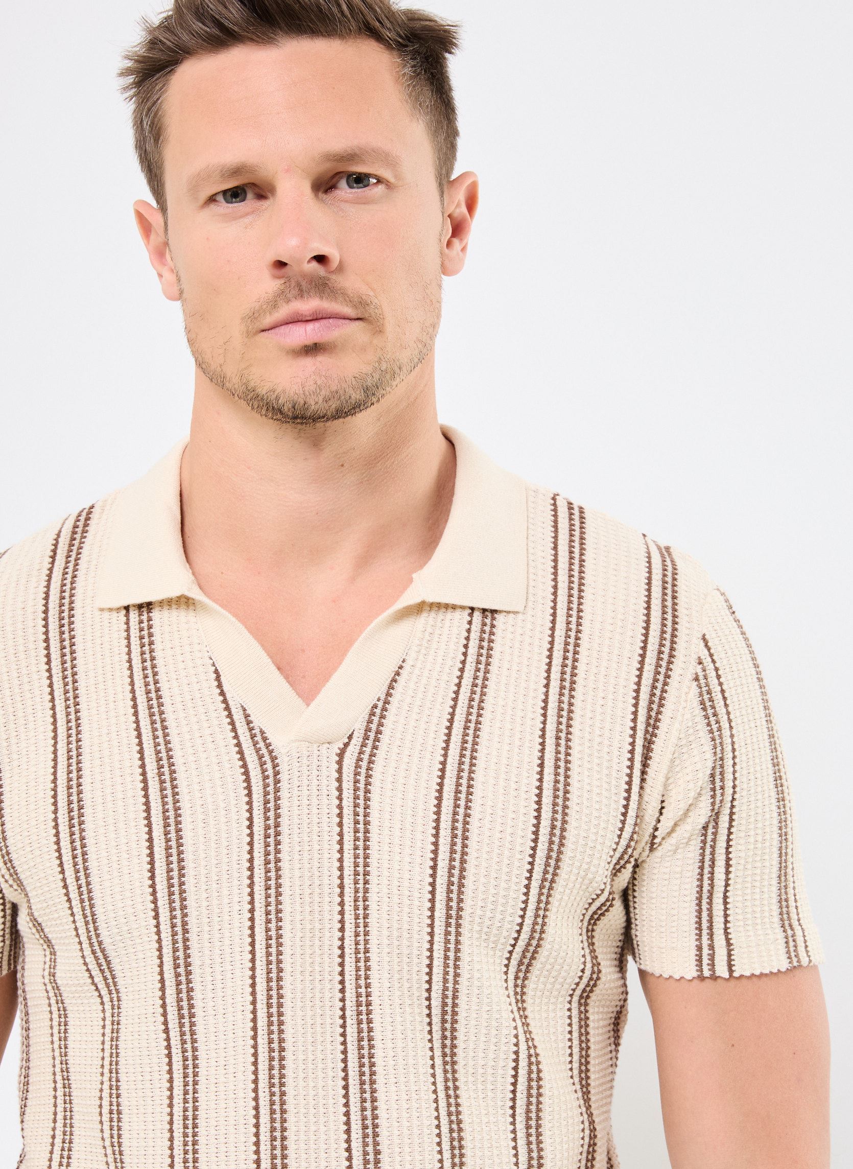 Pulls BHAMOS Pullover homme beige Blend Pulls BHAMOS Pullover homme beige BLEACHED SAND