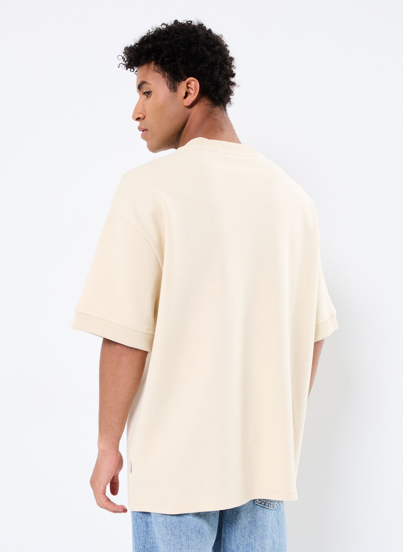 Kurzarm-T-Shirts BHBARTI Sweatshirt herren beige Blend Kurzarm-T-Shirts BHBARTI Sweatshirt herren beige BLEACHED SAND