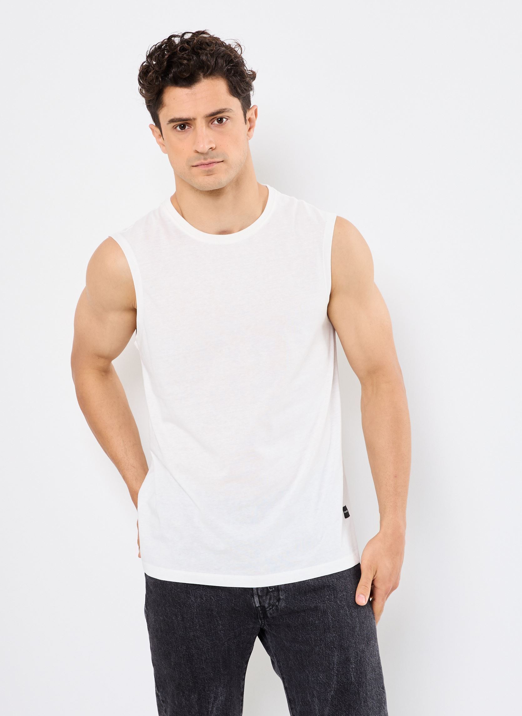 Canotte BHJAXY Sleeveless Top -3-pack uomo multicolore Blend Canotte BHJAXY Sleeveless Top -3-pack uomo multicolore BLACK,WHITE, DRESS BLUES