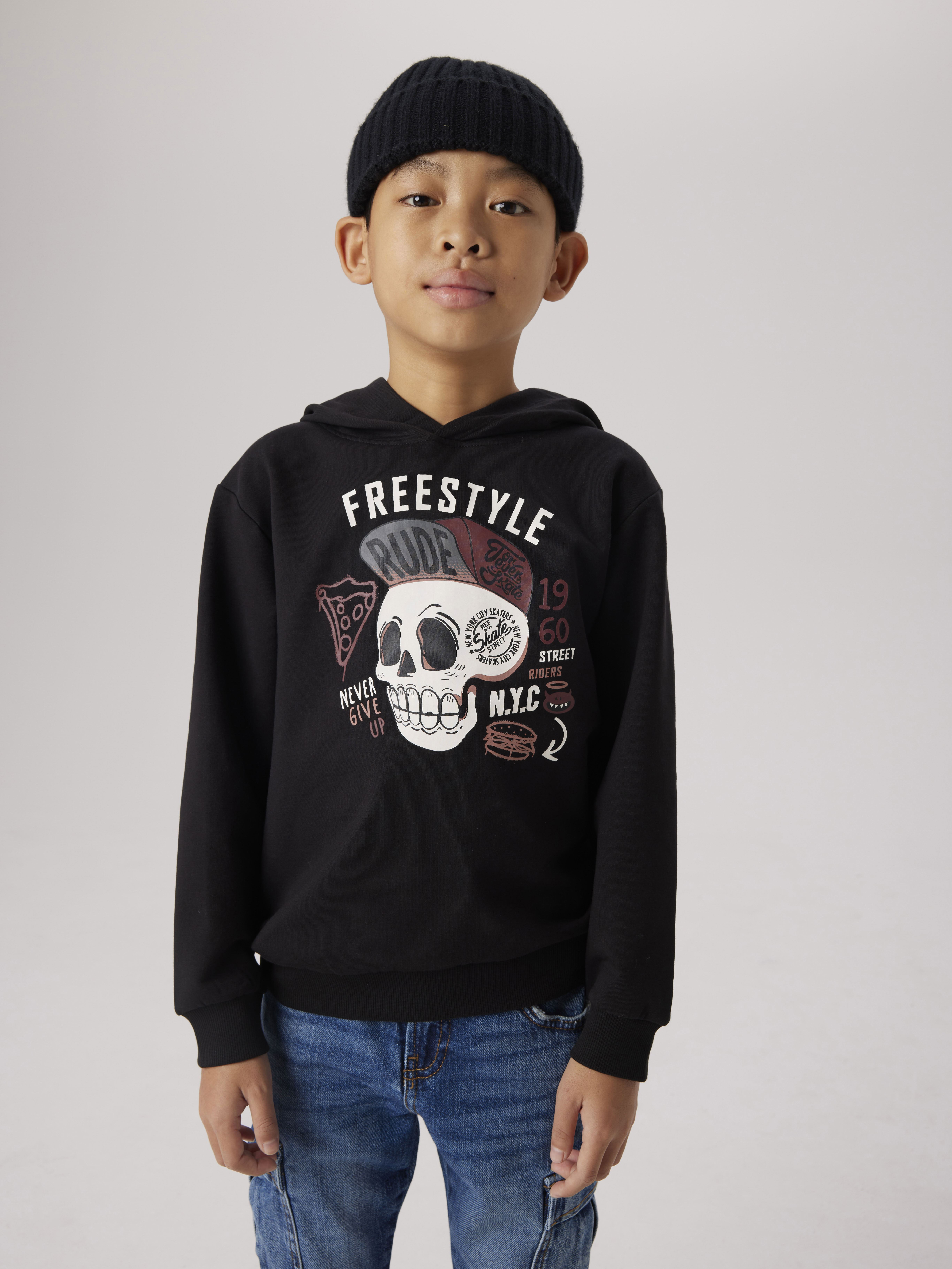 Sweats à capuche Nkmtuduke Ls Nreg Sweat Wh Bru Box 13238 garçon noir Name it Sweats à capuche Nkmtuduke Ls Nreg Sweat Wh Bru Box 13238 garçon noir BLACK