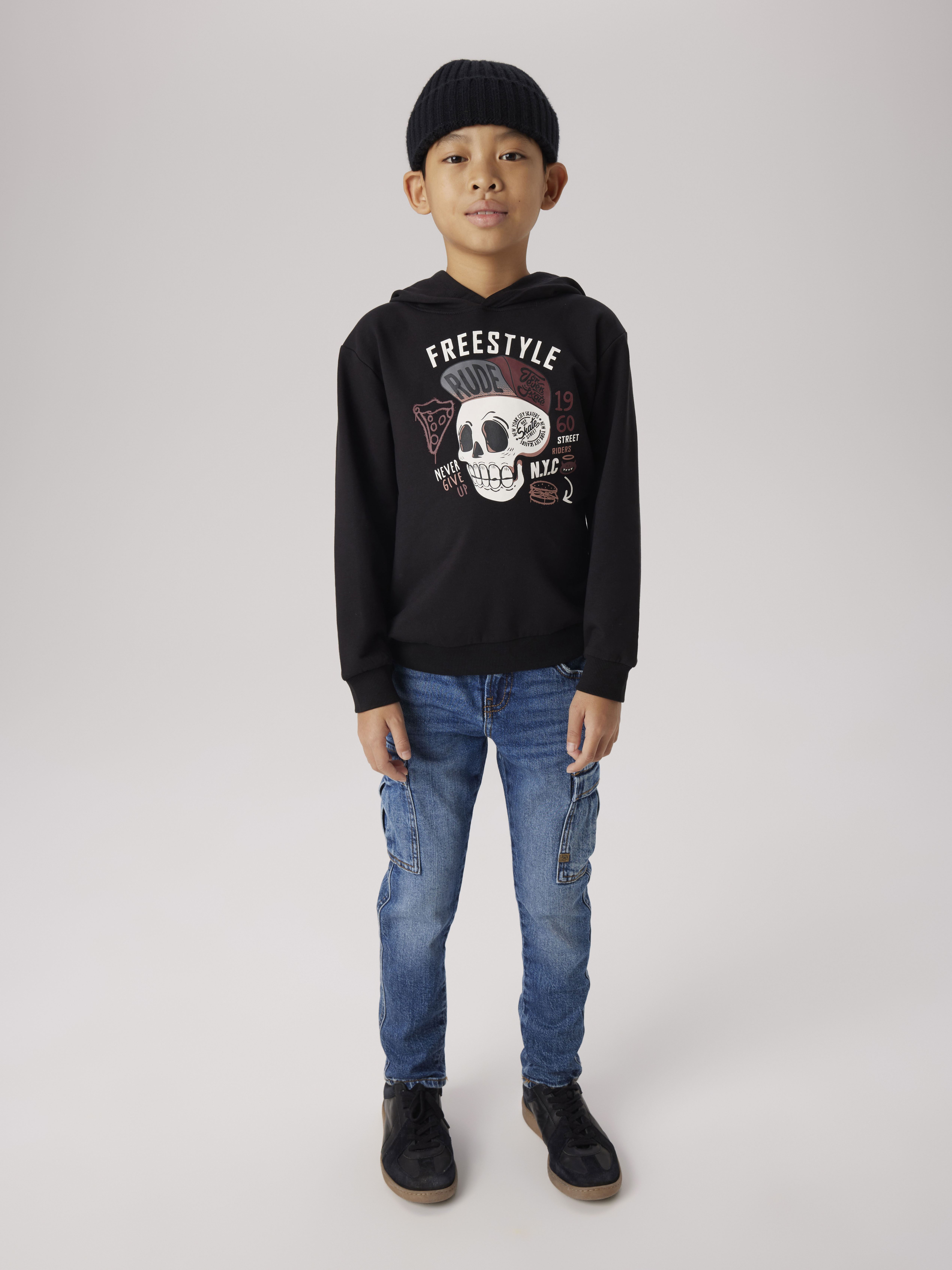 Sweats à capuche Nkmtuduke Ls Nreg Sweat Wh Bru Box 13238 garçon noir Name it Sweats à capuche Nkmtuduke Ls Nreg Sweat Wh Bru Box 13238 garçon noir BLACK