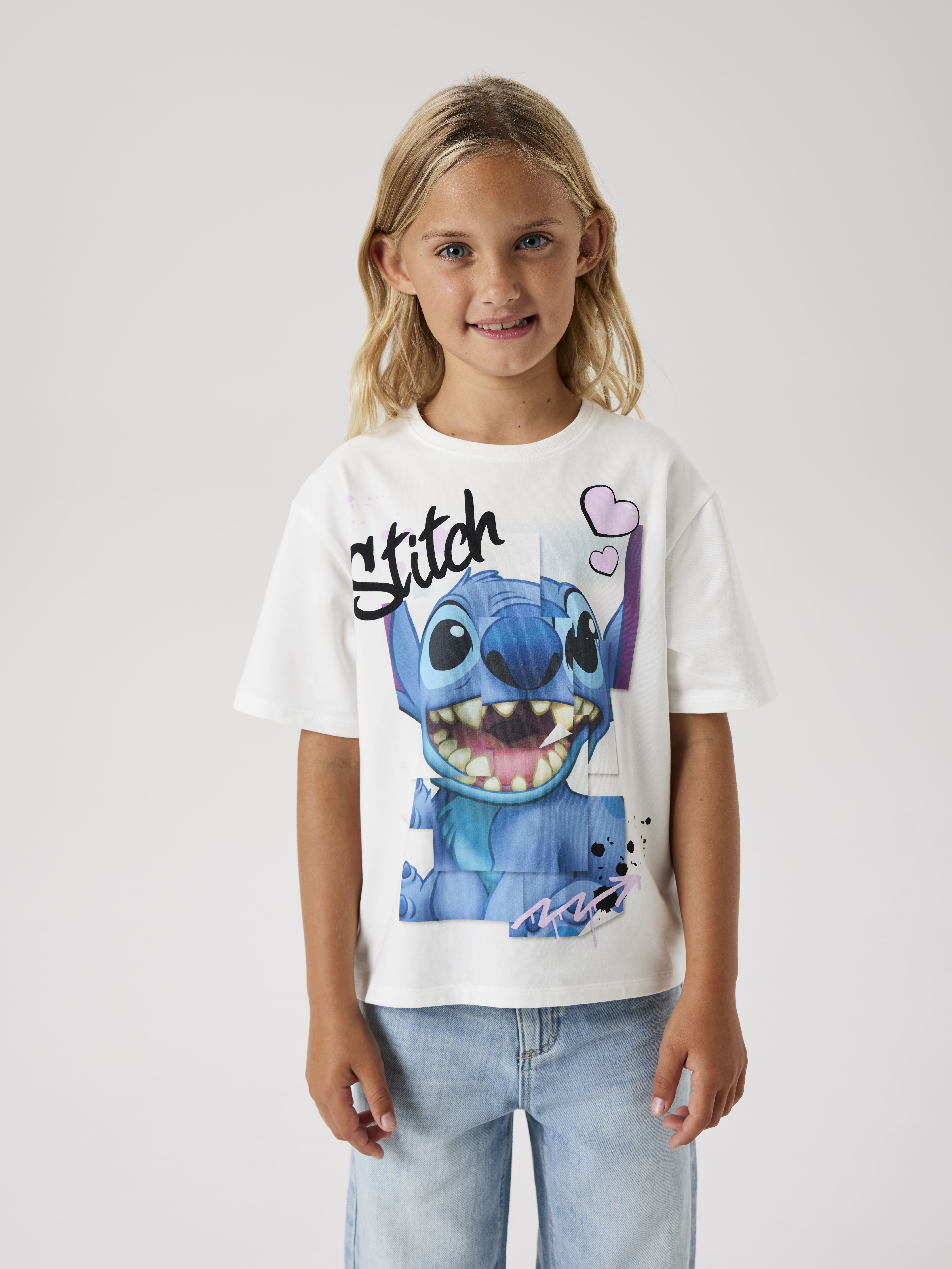 Tee-shirts manches courtes Nkfdiri Stitch Ss Nreg Top Noos Wdi 1323 fille blanc Name it Tee-shirts manches courtes Nkfdiri Stitch Ss Nreg Top Noos Wdi 1323 fille blanc Cloud Dancer