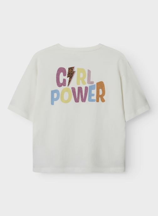 NAME IT Mädchen T-Shirt Mit Stitch-Motiv - Lustiges Kinder Top Mit Glitzer-Effekt