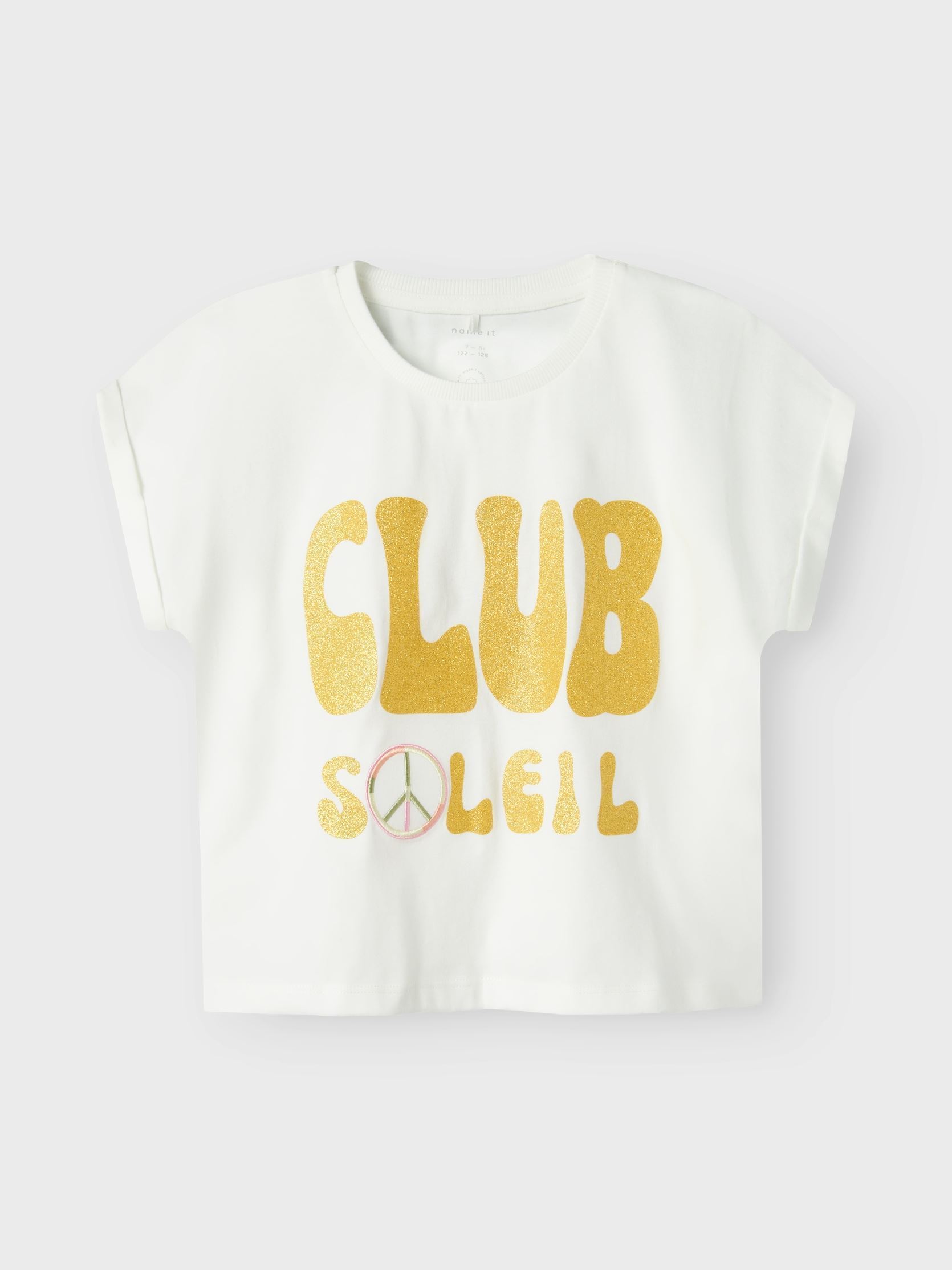 Tee-shirts manches courtes Nkfforva Ss Short Loose Top Box Ps 13242 fille blanc Name it Tee-shirts manches courtes Nkfforva Ss Short Loose Top Box Ps 13242 fille blanc CLOUD DANCER