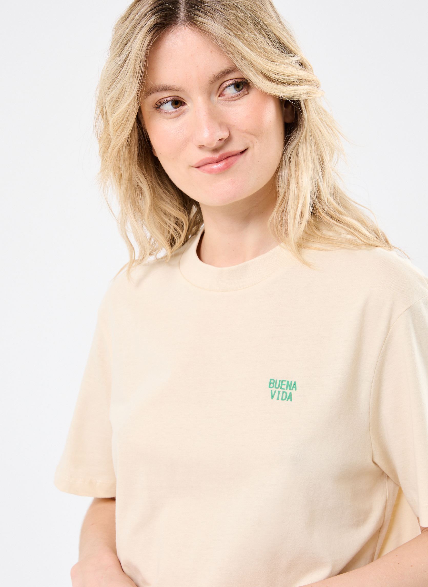 Kurzarm-T-Shirts BHJOHNNY tee herren beige Blend Kurzarm-T-Shirts BHJOHNNY tee herren beige BLEACHED SAND