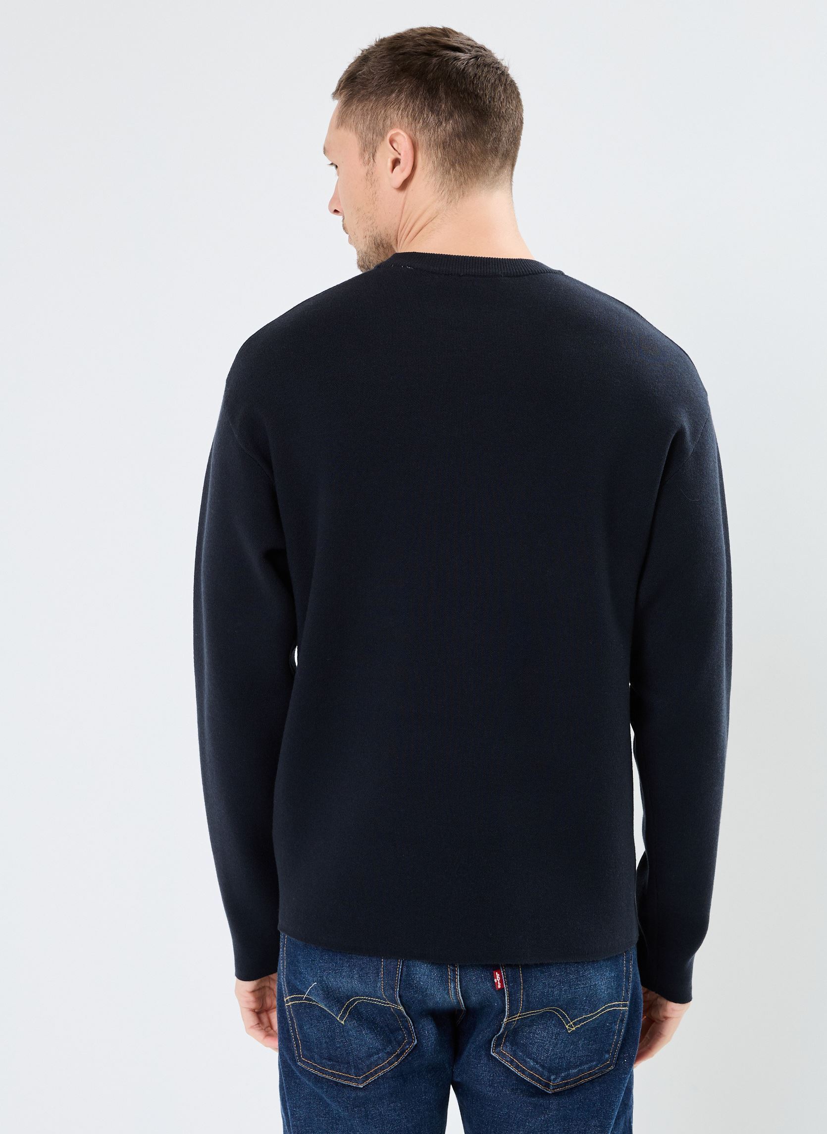 Pullover ONSCOOPER RLX LS 12 CREW KNIT herren blau Only & Sons Pullover ONSCOOPER RLX LS 12 CREW KNIT herren blau DARK NAVY