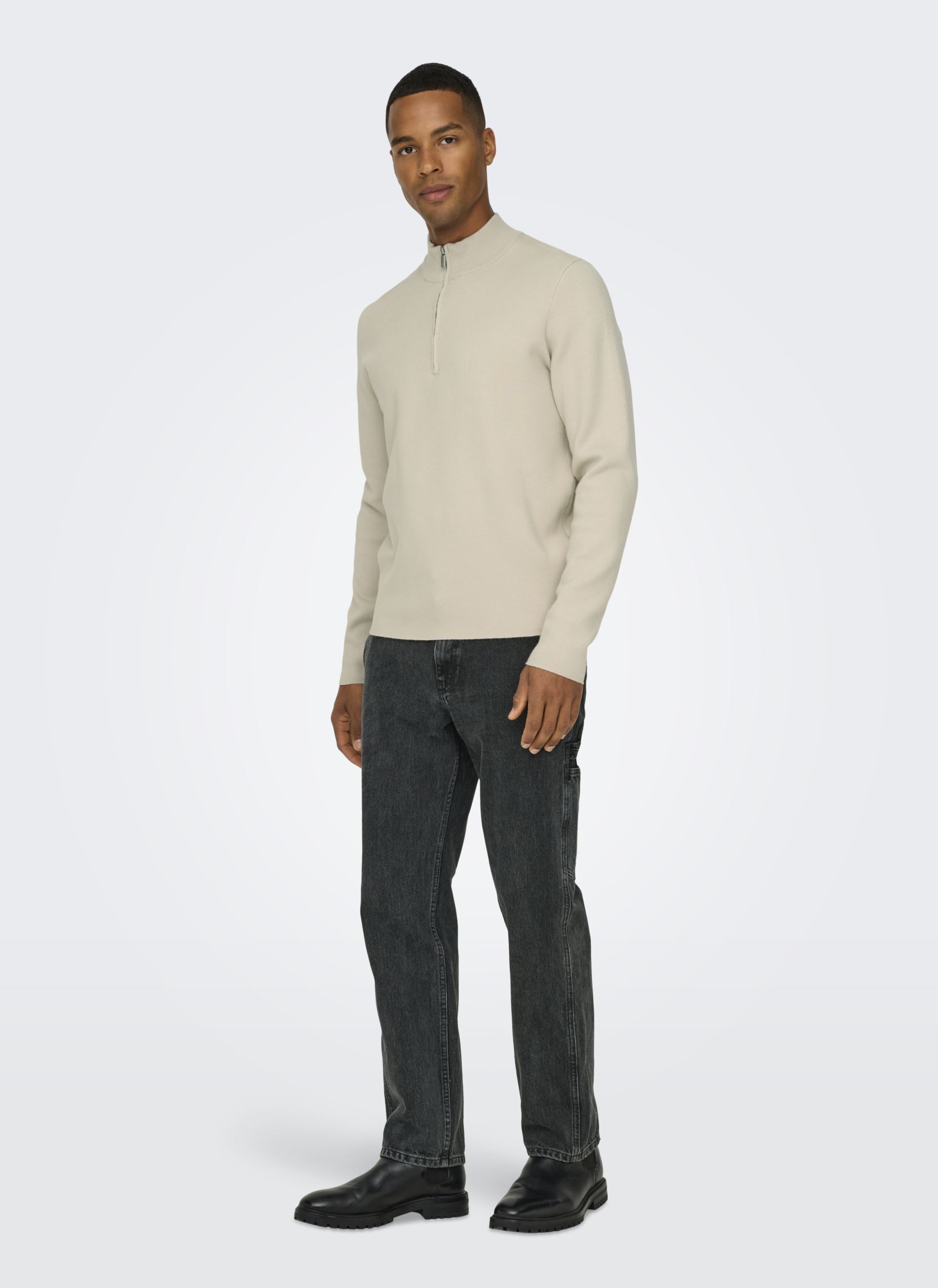 Jeans droit ONSEDGE STR CAR WB 3015 TAI DNM NOOS homme noir Only & Sons Jeans droit ONSEDGE STR CAR WB 3015 TAI DNM NOOS homme noir WASHED BLACK