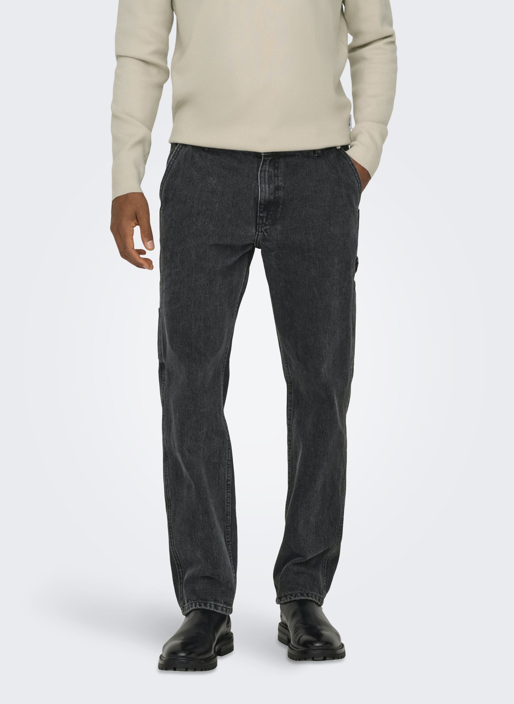 Vêtements Only & Sons ONSEDGE STR CAR WB 3015 TAI DNM NOOS pour Accessoires