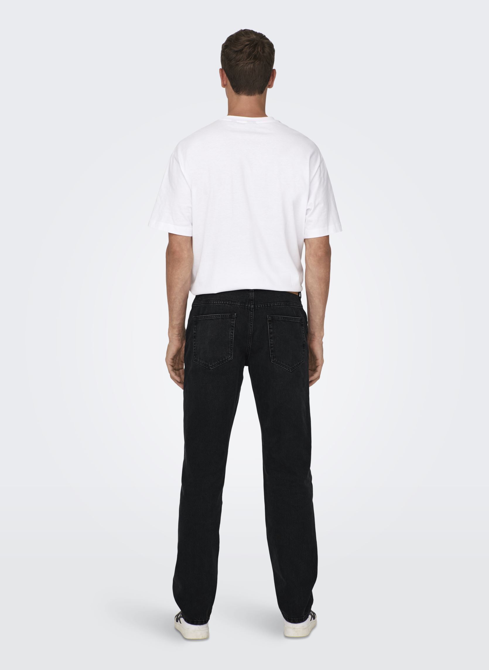 Jeans droit ONSEDGE STRAIGHT BLACK 6985 TAI DNM NOOS homme noir Only & Sons Jeans droit ONSEDGE STRAIGHT BLACK 6985 TAI DNM NOOS homme noir BLACK DENIM