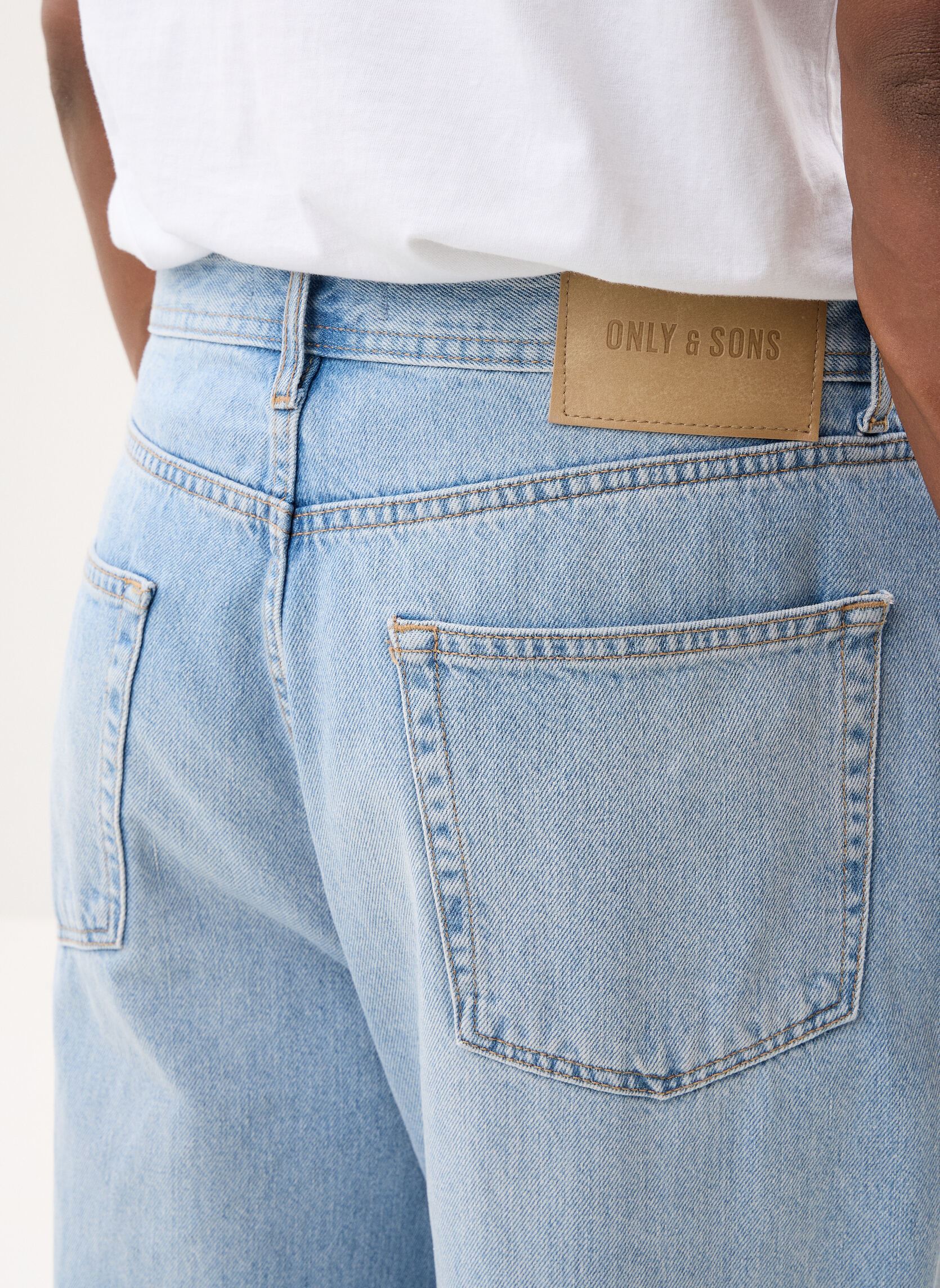 Jeans droit ONSFADE LOOSE LB 2330 TAI DNM NOOS homme bleu Only & Sons Jeans droit ONSFADE LOOSE LB 2330 TAI DNM NOOS homme bleu LIGHT BLUE DENIM
