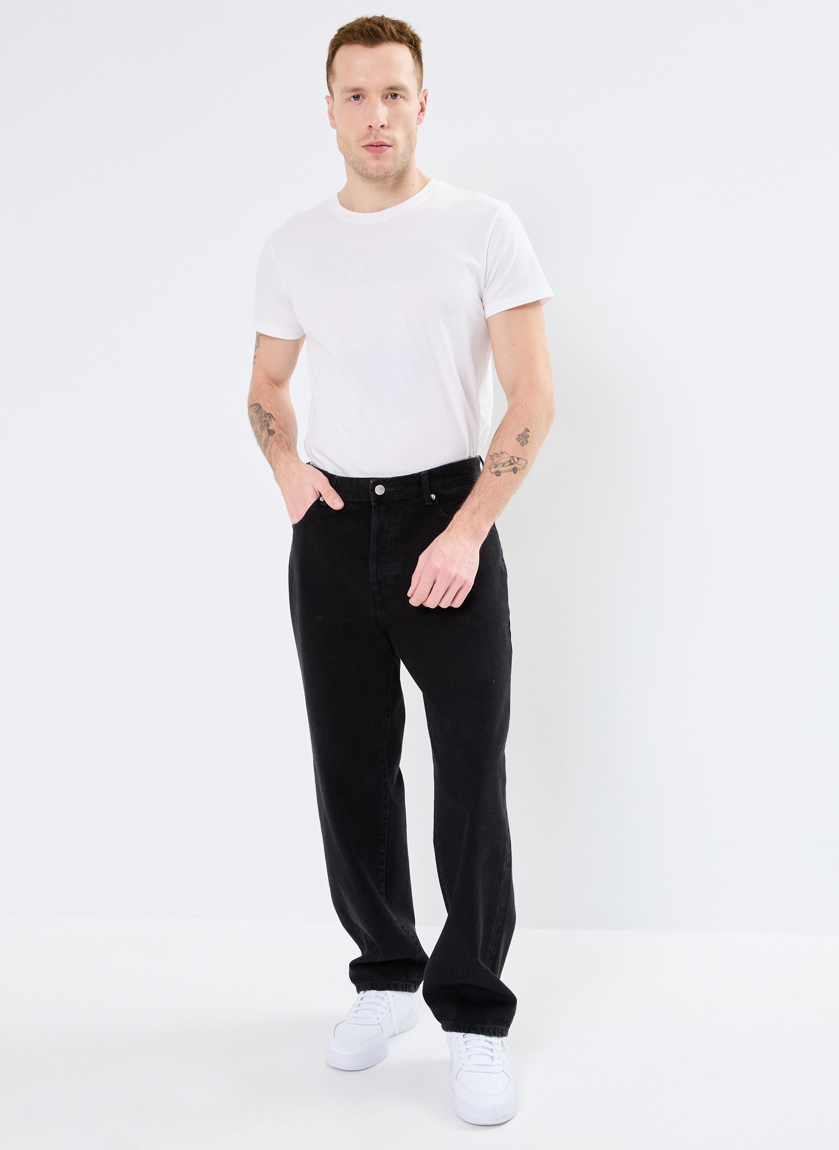 Rechte jeans / Straight Leg Jeans ONSFADE LOOSE WB 6778 TAI DNM NOOS heren zwart Only & Sons Rechte jeans / Straight Leg Jeans ONSFADE LOOSE WB 6778 TAI DNM NOOS heren zwart WASHED BLACK