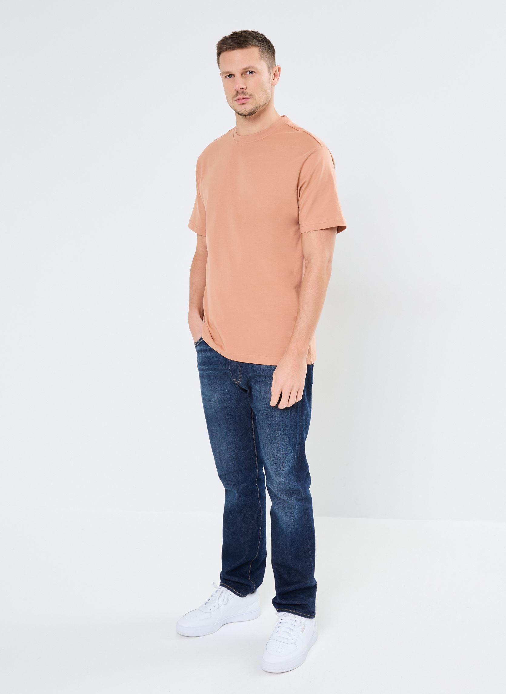 Kurzarm-T-Shirts ONSFRED LIFE RLX SS TEE NOOS herren braun Only & Sons Kurzarm-T-Shirts ONSFRED LIFE RLX SS TEE NOOS herren braun CORK
