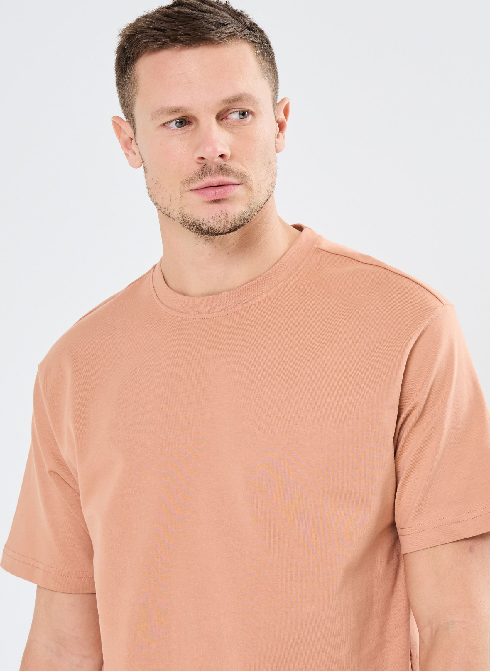 Kurzarm-T-Shirts ONSFRED LIFE RLX SS TEE NOOS herren braun Only & Sons Kurzarm-T-Shirts ONSFRED LIFE RLX SS TEE NOOS herren braun CORK
