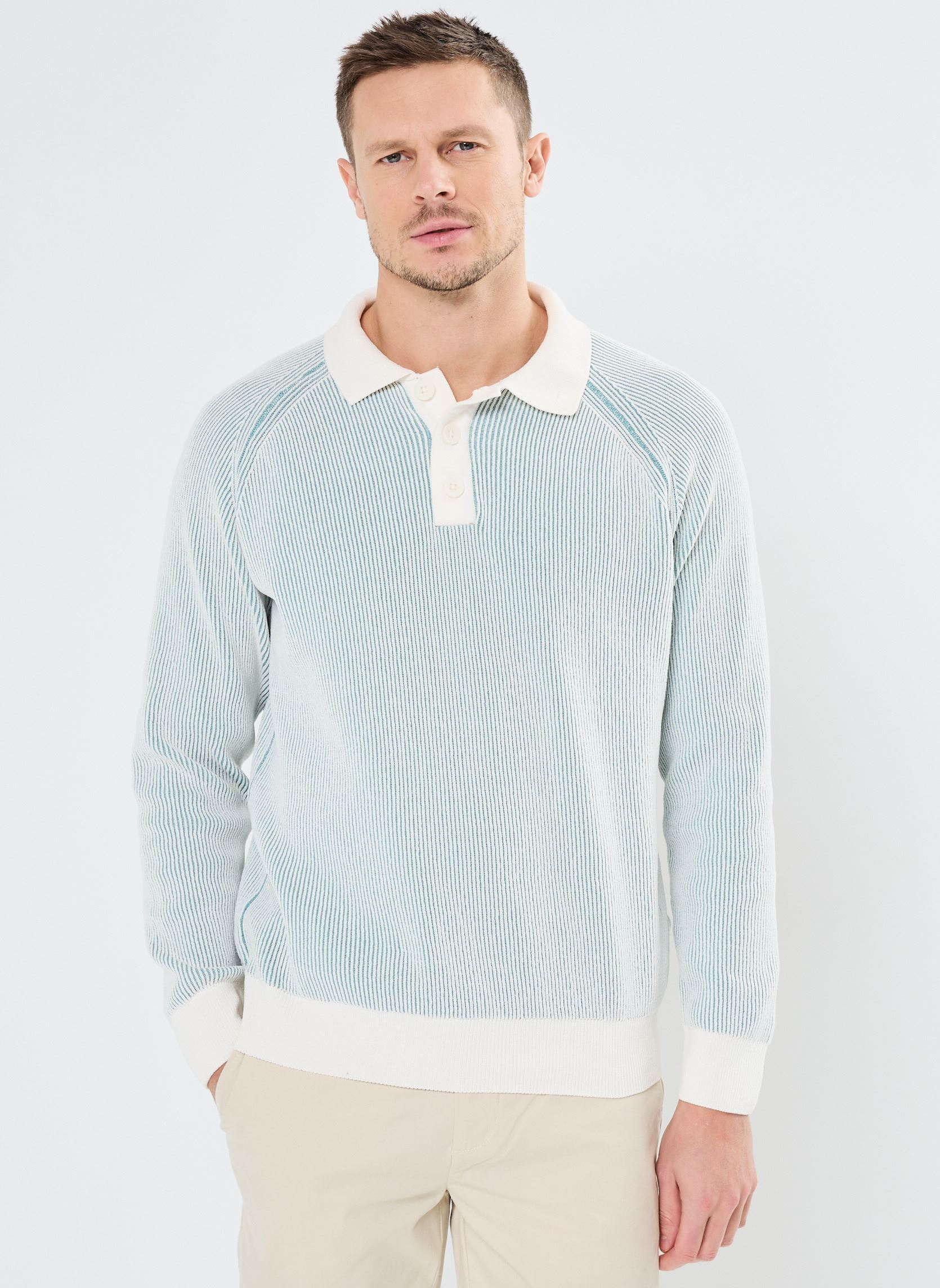 Vêtements Only & Sons ONSGRANT RLX 7 LS BTN POLO KNIT pour Accessoires