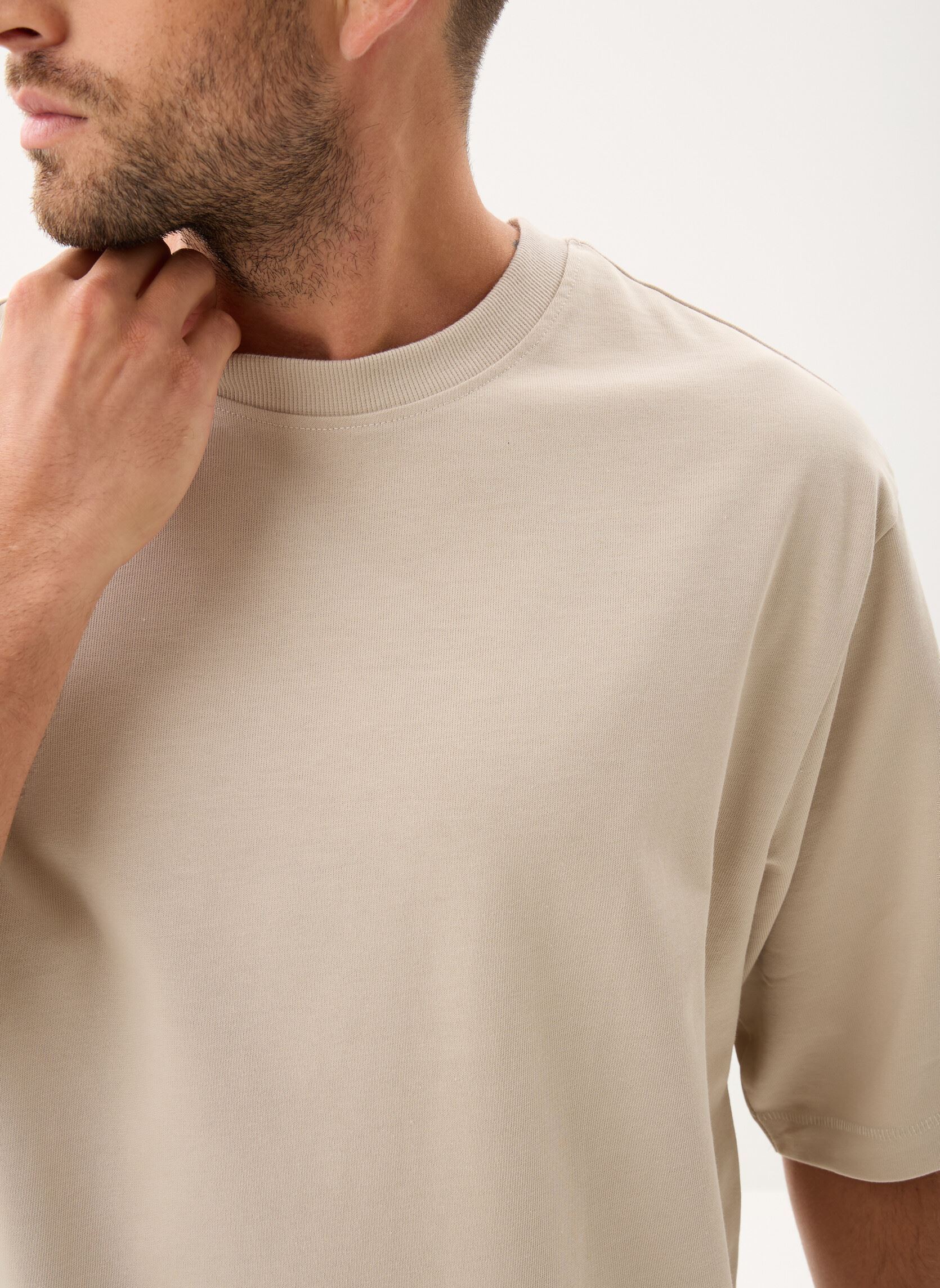 T-shirt a maniche corte ONSMILLENIUM OVZ SS TEE NOOS uomo beige Only & Sons T-shirt a maniche corte ONSMILLENIUM OVZ SS TEE NOOS uomo beige SILVER LINING