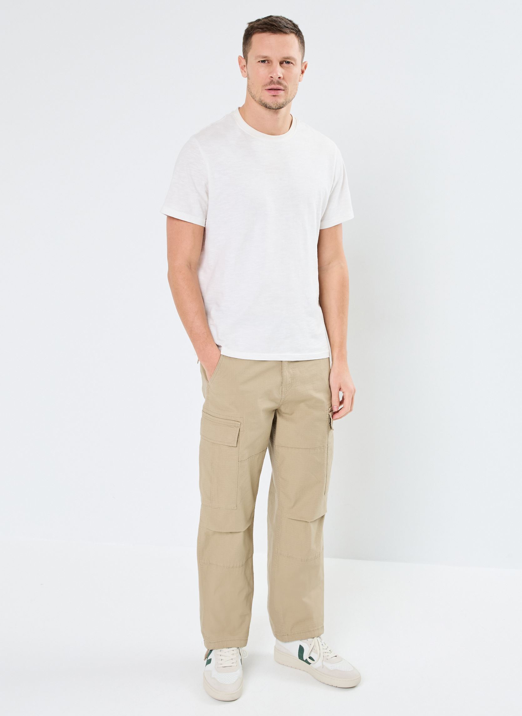Chino-Hosen ONSRAY LIFE 0020 RIBSTOP CARGO PANT NOOS herren beige Only & Sons Chino-Hosen ONSRAY LIFE 0020 RIBSTOP CARGO PANT NOOS herren beige CHINCHILLA