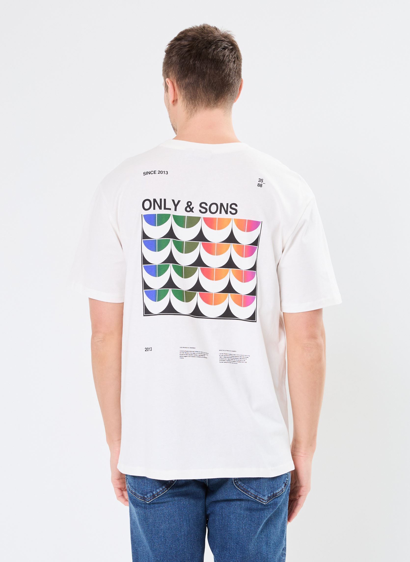 Tee-shirts manches courtes ONSWAVE LOGO RLX SS TEE CS homme blanc Only & Sons Tee-shirts manches courtes ONSWAVE LOGO RLX SS TEE CS homme blanc CLOUD DANCER
