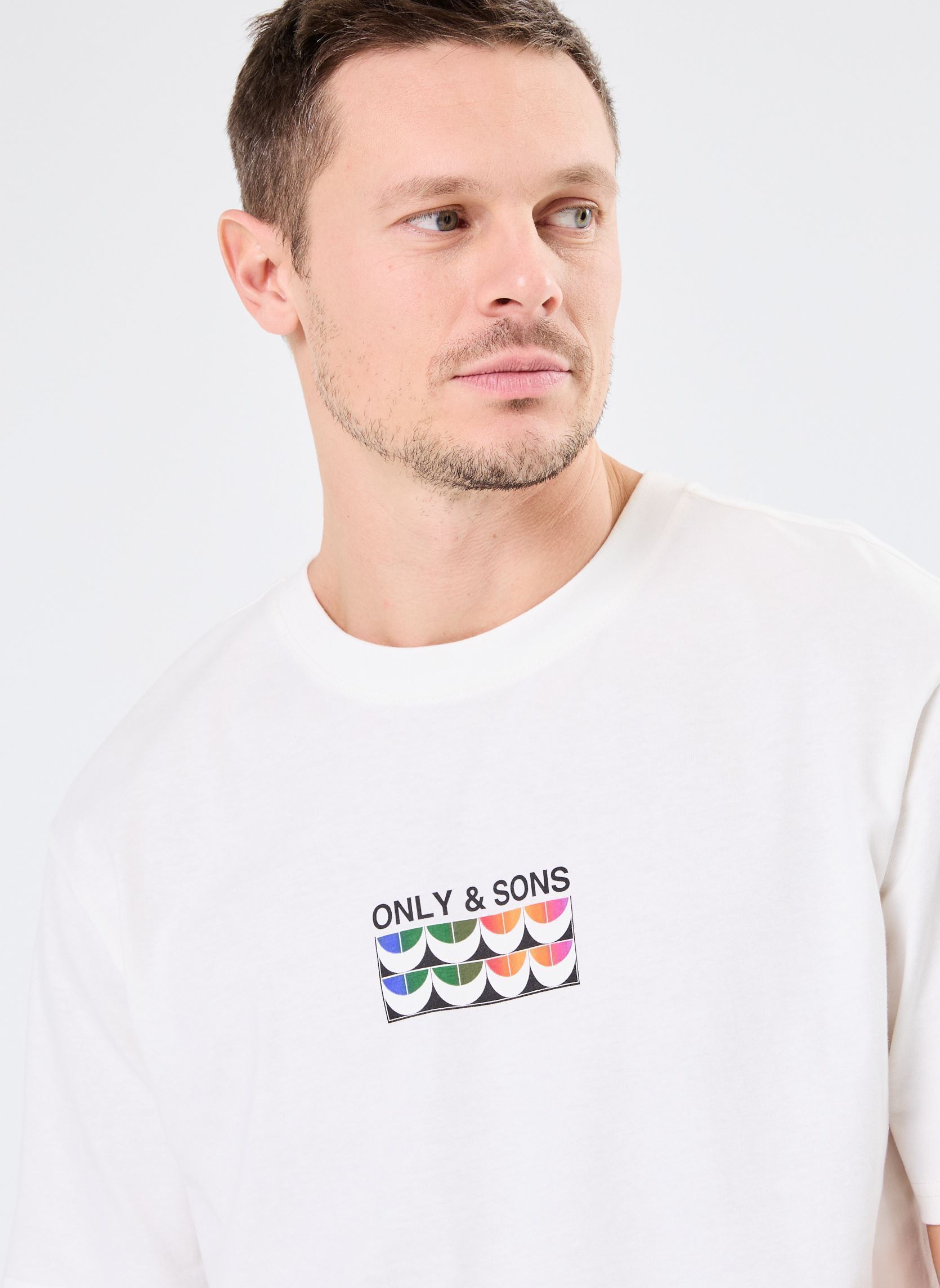 Tee-shirts manches courtes ONSWAVE LOGO RLX SS TEE CS homme blanc Only & Sons Tee-shirts manches courtes ONSWAVE LOGO RLX SS TEE CS homme blanc CLOUD DANCER
