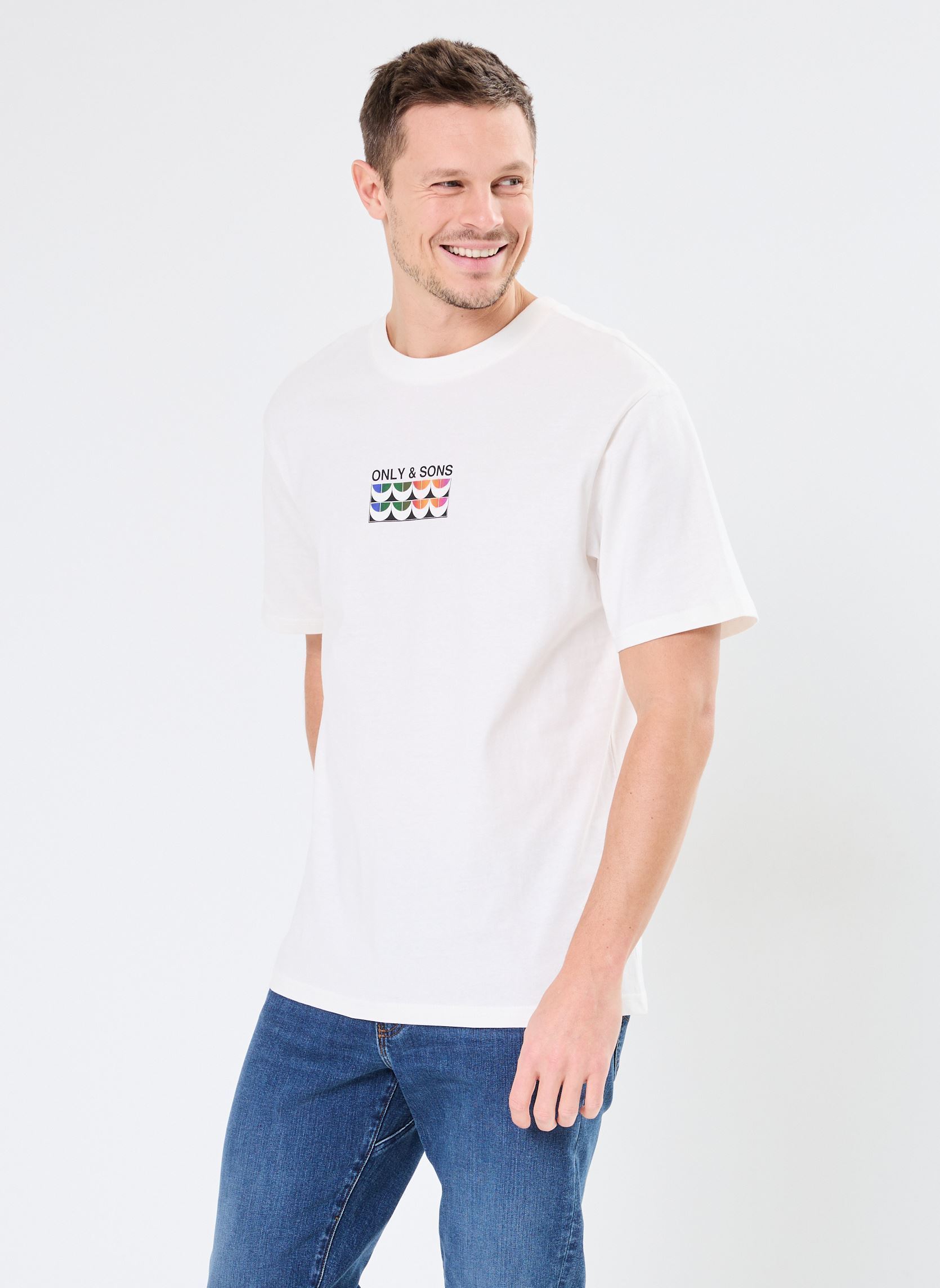 Vêtements Only & Sons ONSWAVE LOGO RLX SS TEE CS pour Accessoires