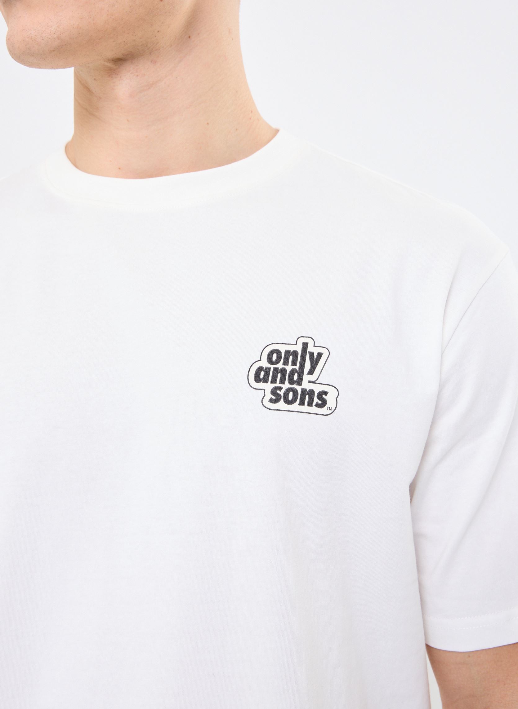 Tee-shirts manches courtes ONSARCH LOGO RLX SS TEE CS homme blanc Only & Sons Tee-shirts manches courtes ONSARCH LOGO RLX SS TEE CS homme blanc CLOUD DANCER