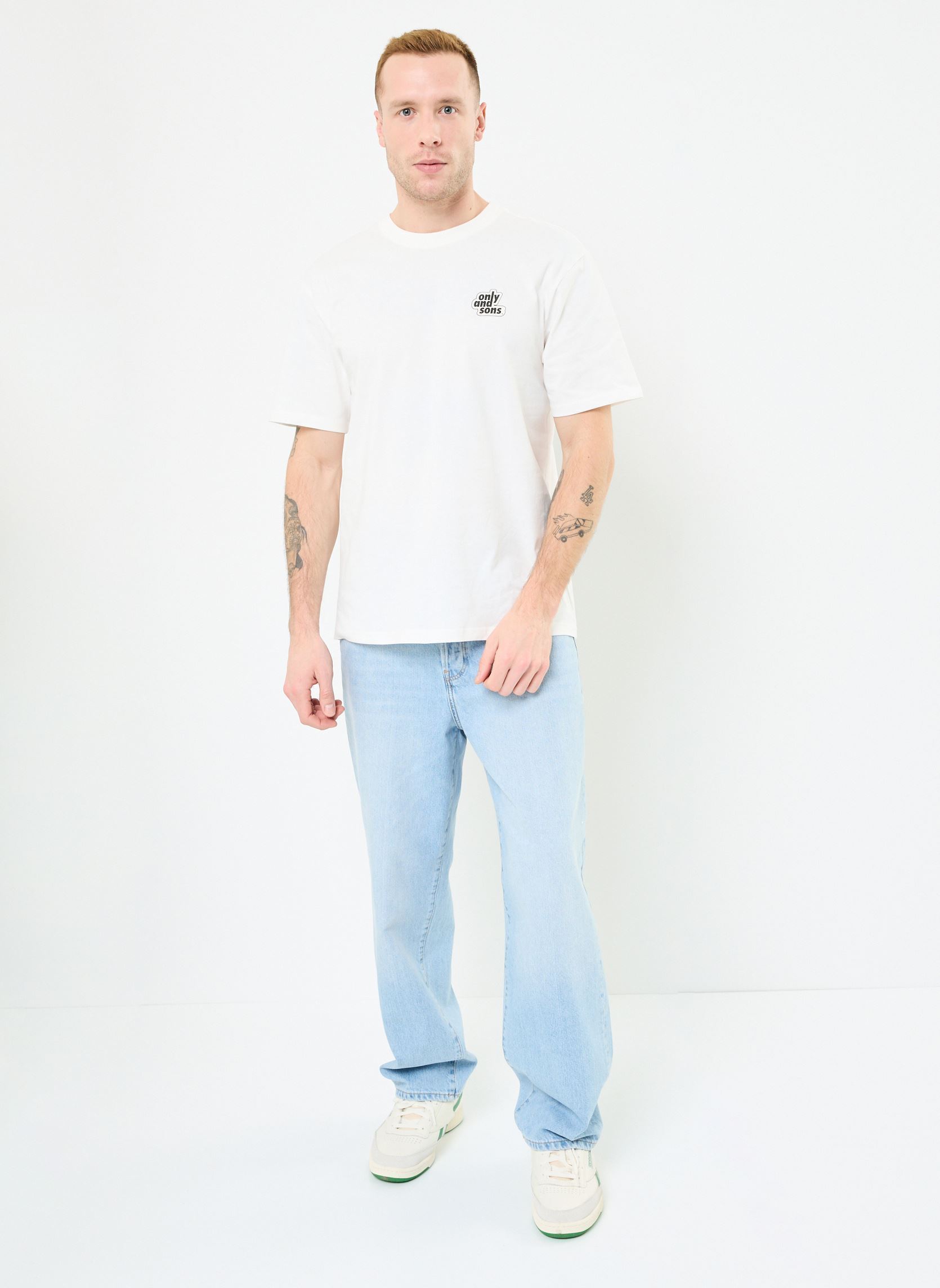Tee-shirts manches courtes ONSFLOWER LOGO RLX SS TEE CS homme blanc Only & Sons Tee-shirts manches courtes ONSFLOWER LOGO RLX SS TEE CS homme blanc CLOUD DANCER