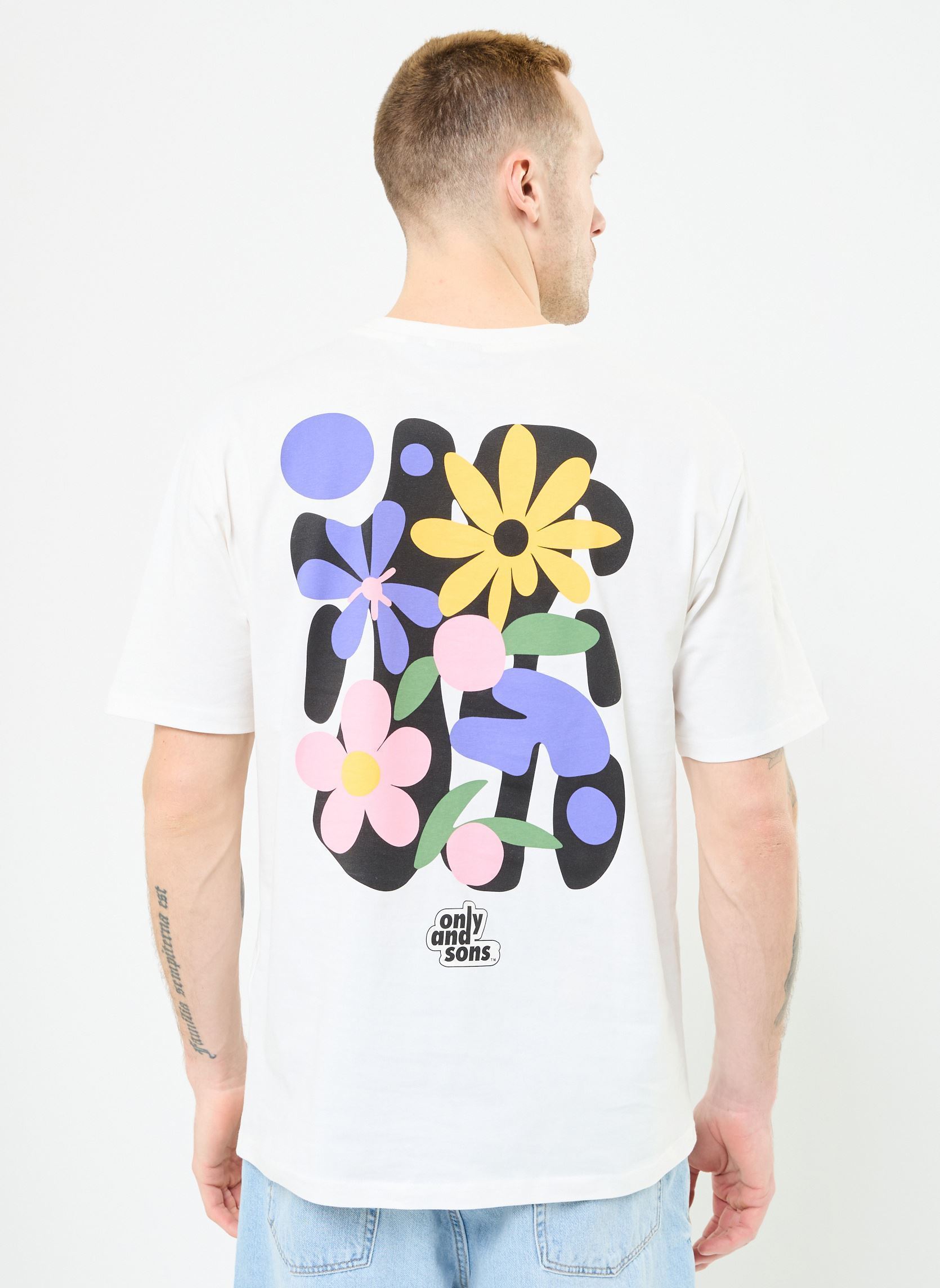 Tee-shirts manches courtes ONSFLOWER LOGO RLX SS TEE CS homme blanc Only & Sons Tee-shirts manches courtes ONSFLOWER LOGO RLX SS TEE CS homme blanc CLOUD DANCER