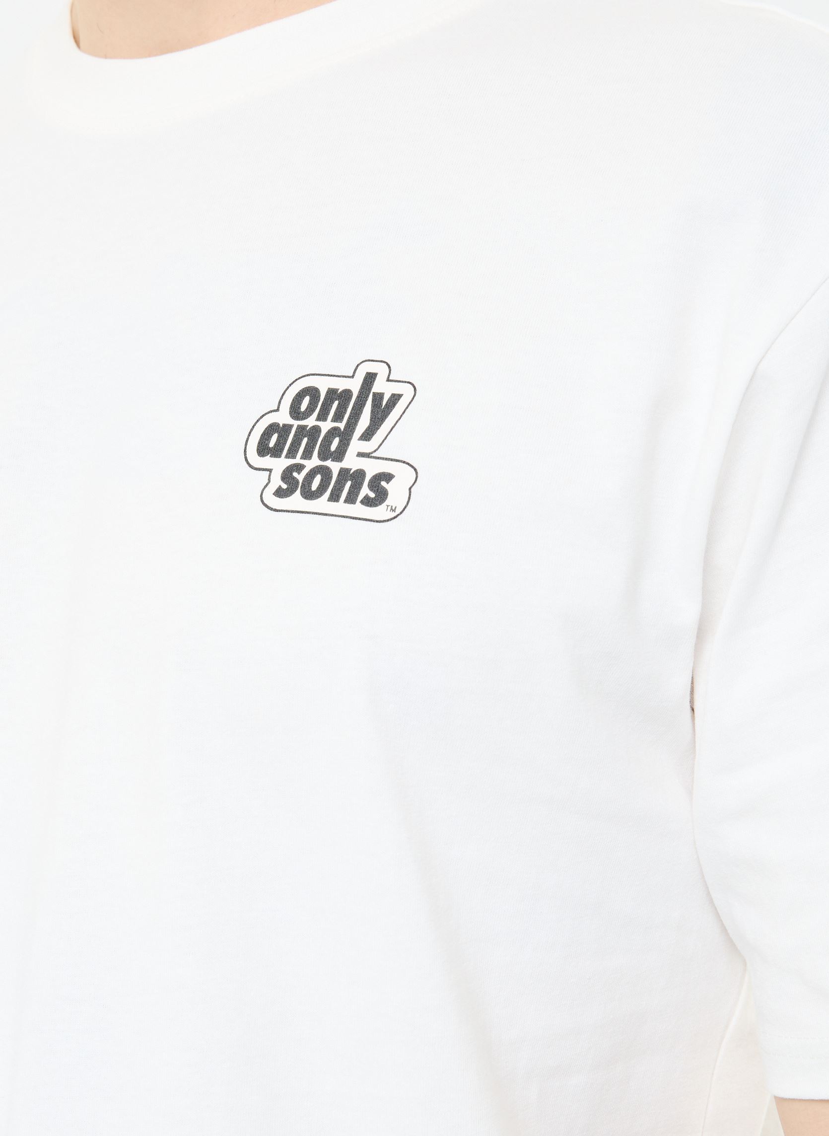 Tee-shirts manches courtes ONSFLOWER LOGO RLX SS TEE CS homme blanc Only & Sons Tee-shirts manches courtes ONSFLOWER LOGO RLX SS TEE CS homme blanc CLOUD DANCER