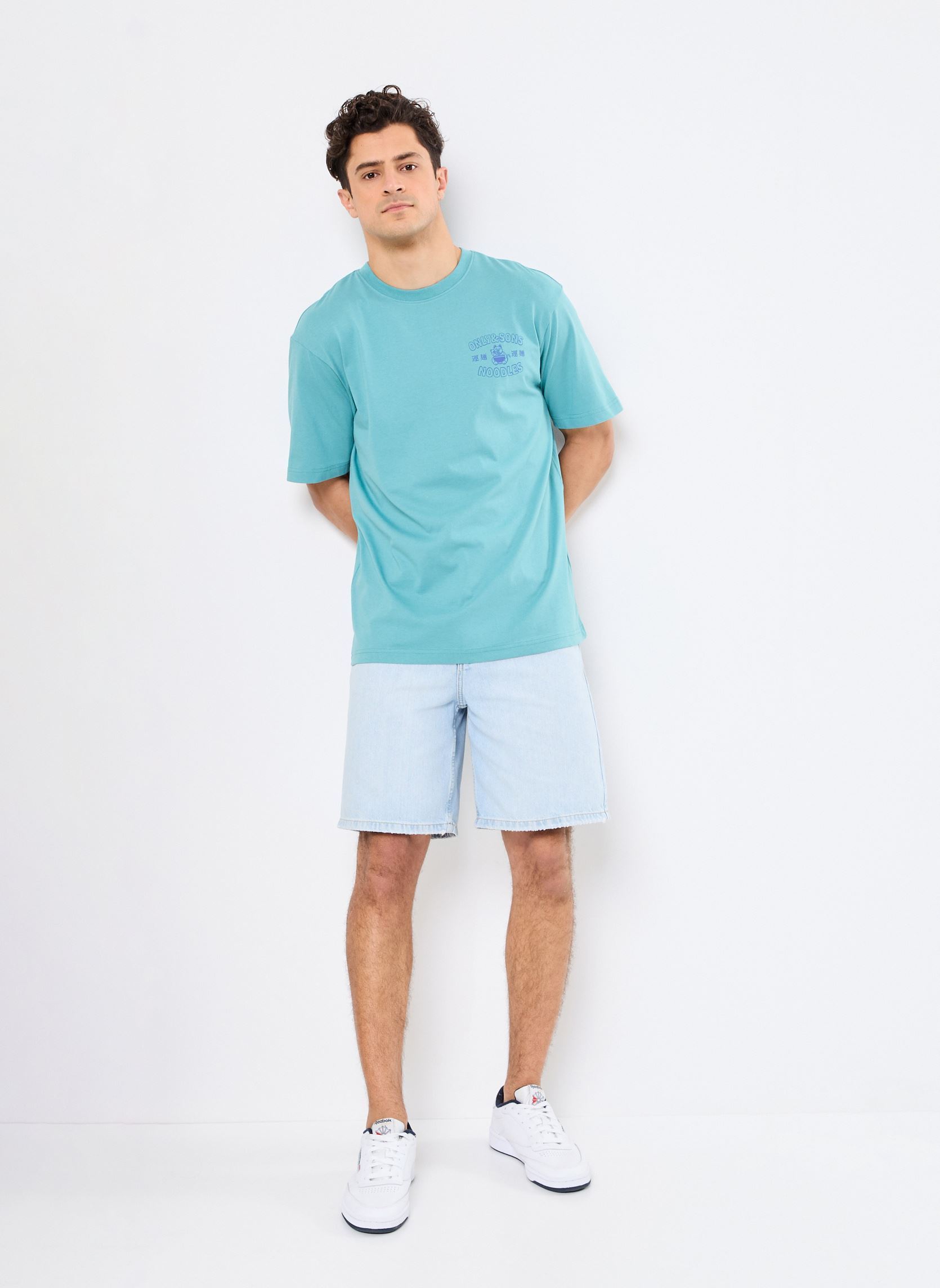 Tee-shirts manches courtes ONSCATISFACTION LOGO RLX SS TEE CS homme bleu Only & Sons Tee-shirts manches courtes ONSCATISFACTION LOGO RLX SS TEE CS homme bleu BRISTOL BLUE