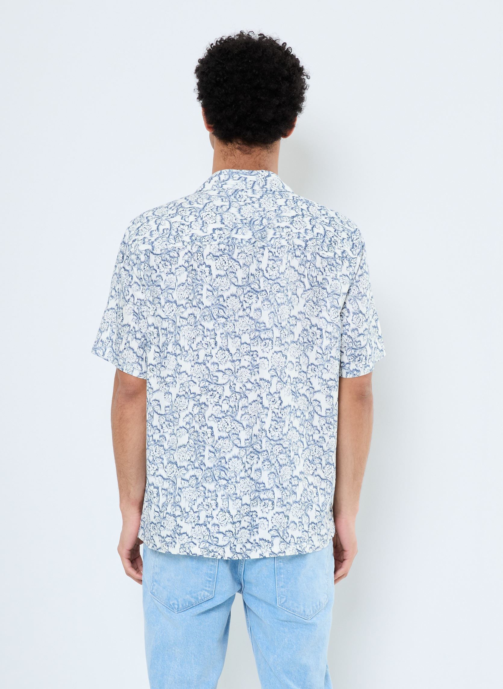 Camisas ONSDASH LIFE REG AOP SS RESORT SHIRT hombre blanco Only & Sons Camisas ONSDASH LIFE REG AOP SS RESORT SHIRT hombre blanco CLOUD DANCER